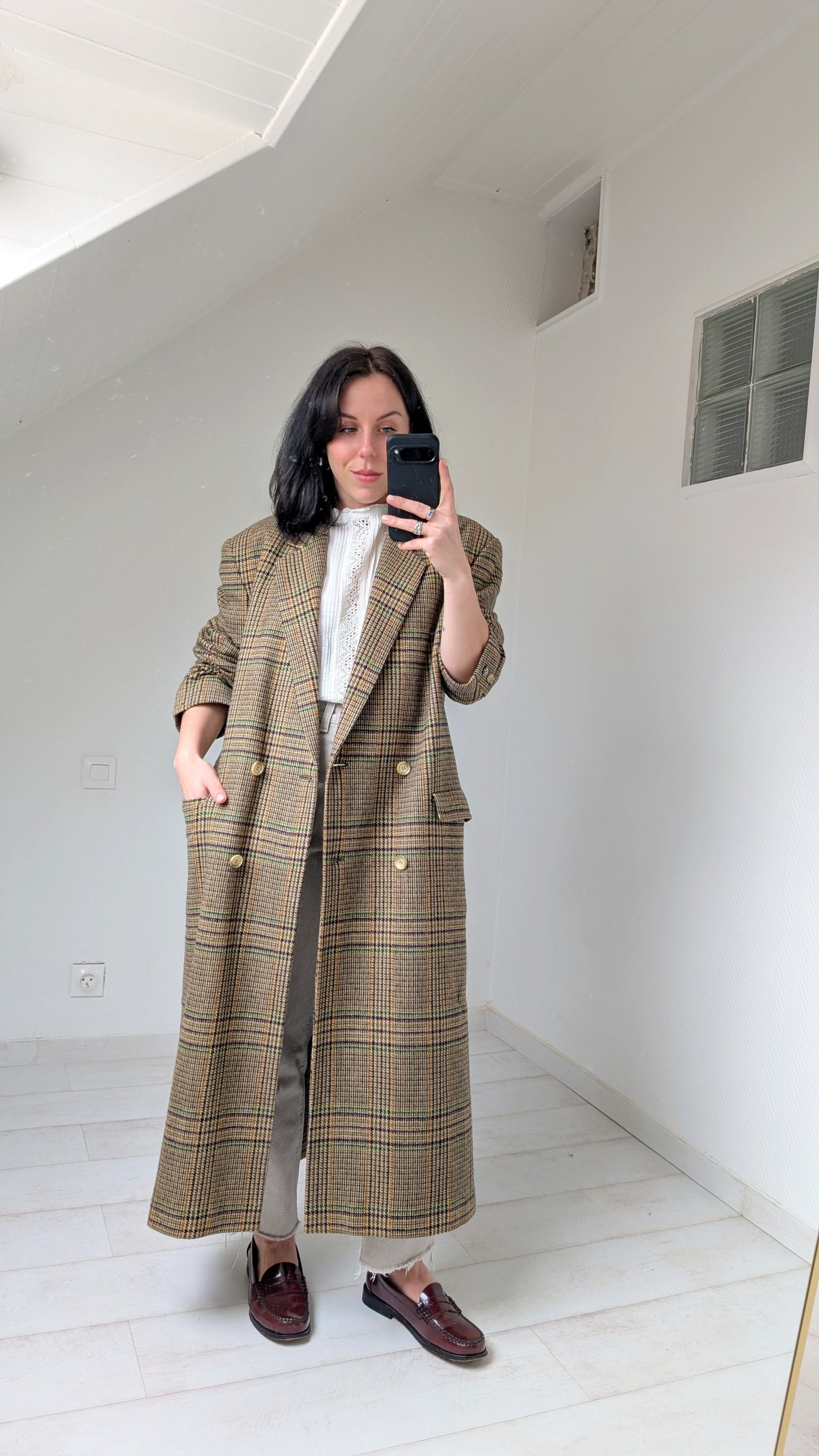 Manteau léger pure laine T40-42-44