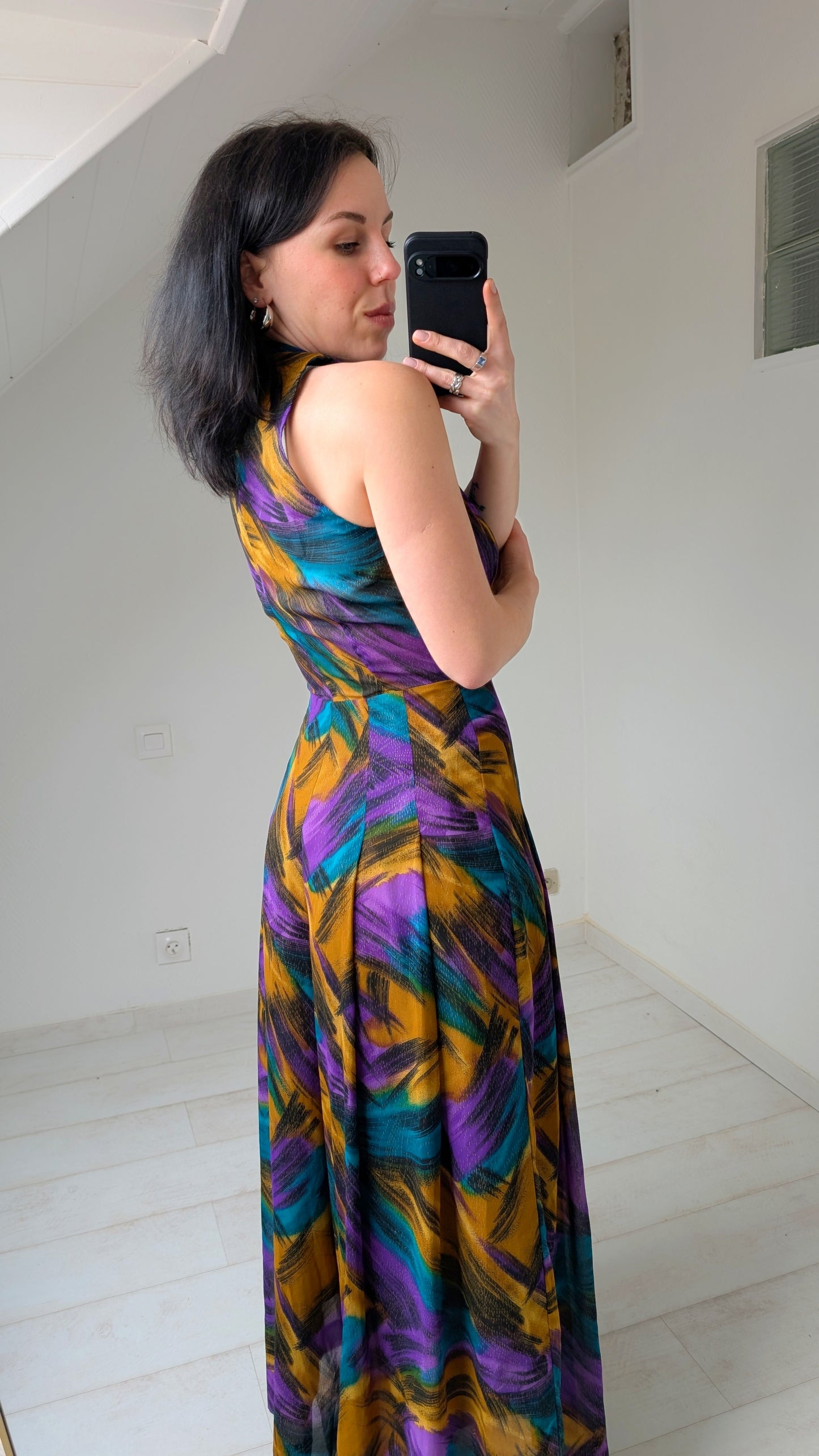 Combinaison soie 80s T36