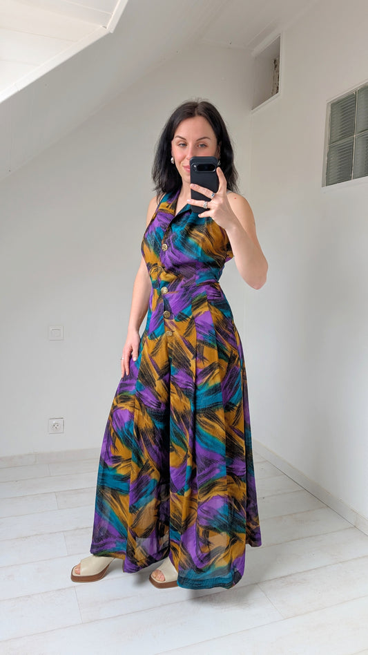 Combinaison soie 80s T36