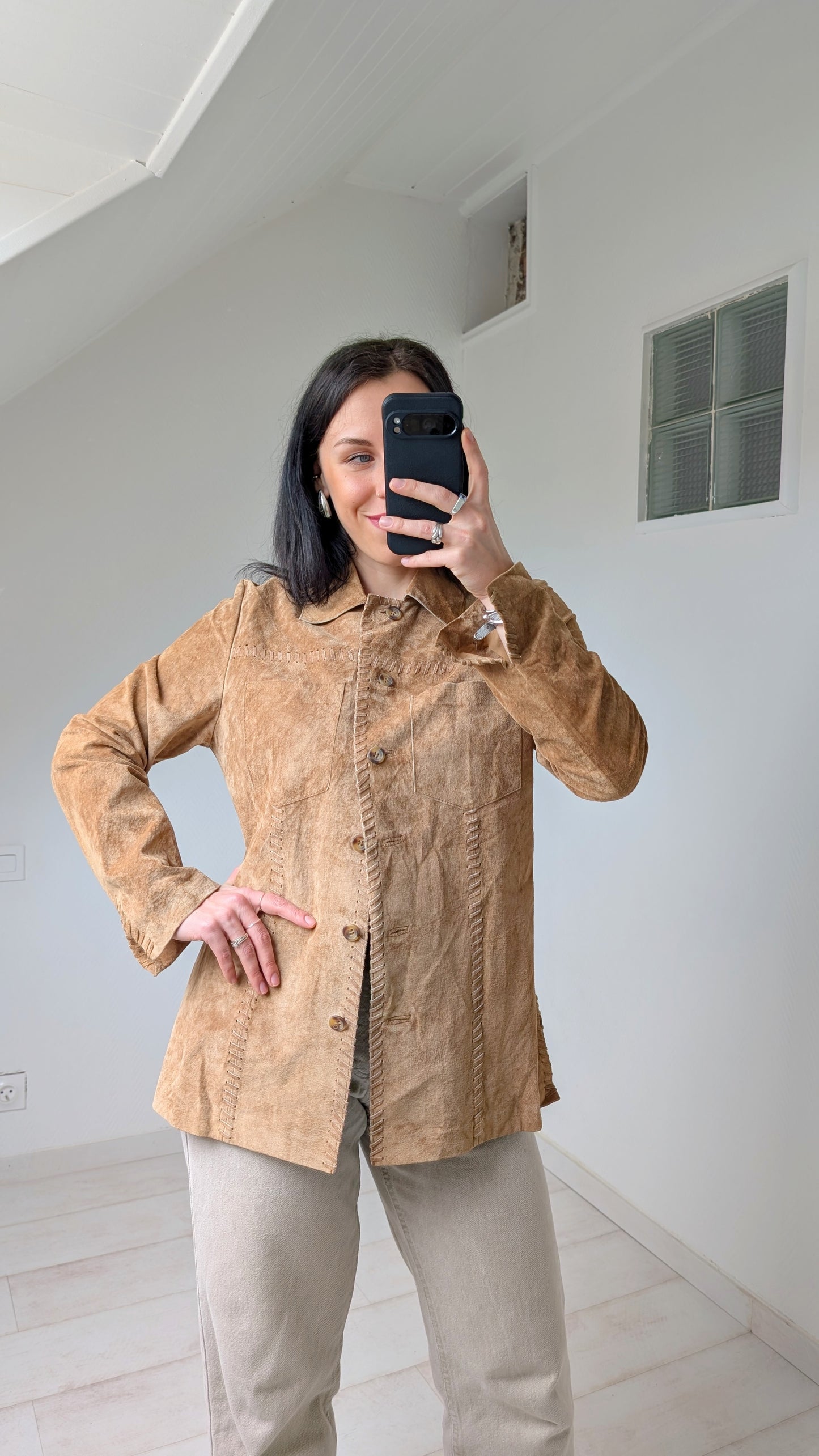 Veste/surchemise daim T38