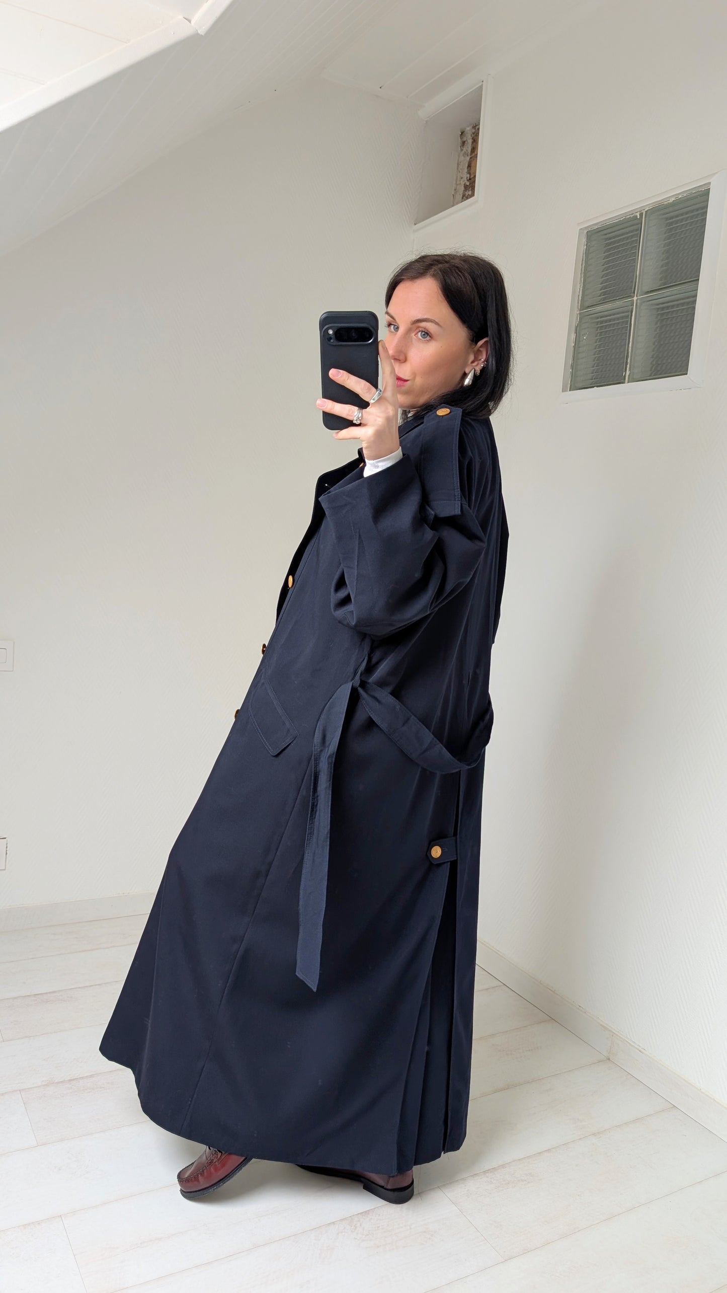 Trench laine 80s T42-44