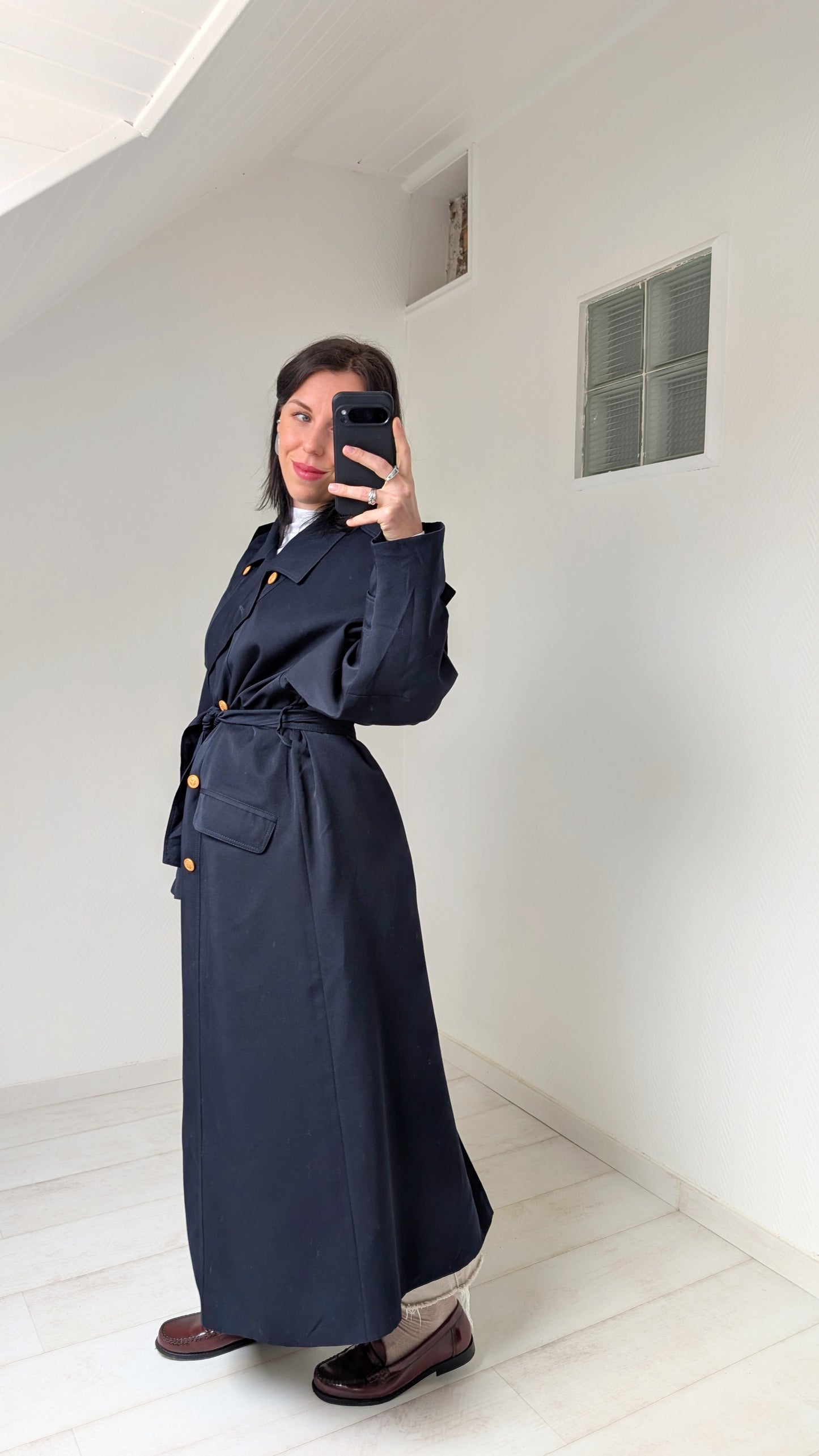 Trench laine 80s T42-44