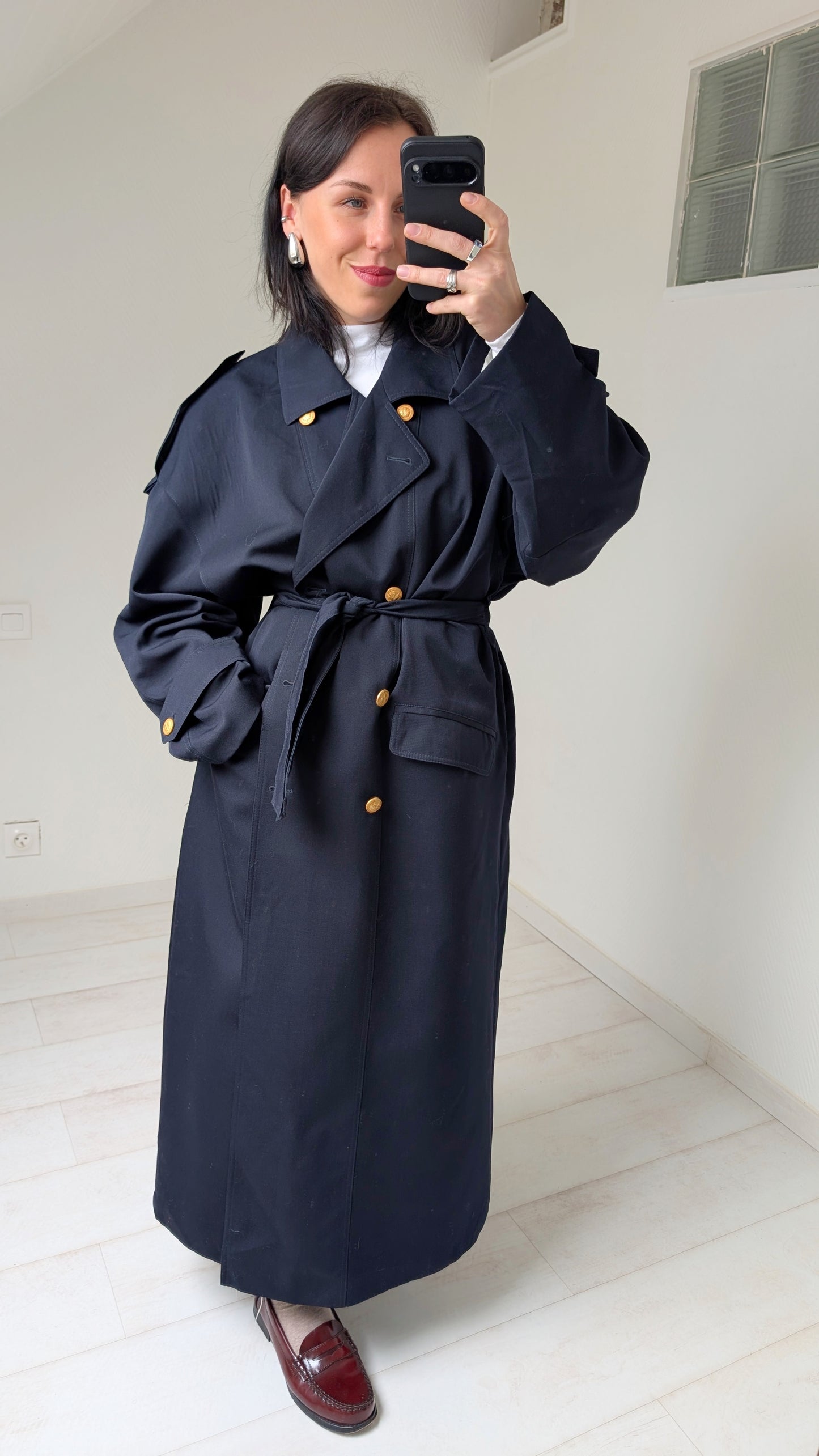 Trench laine 80s T42-44