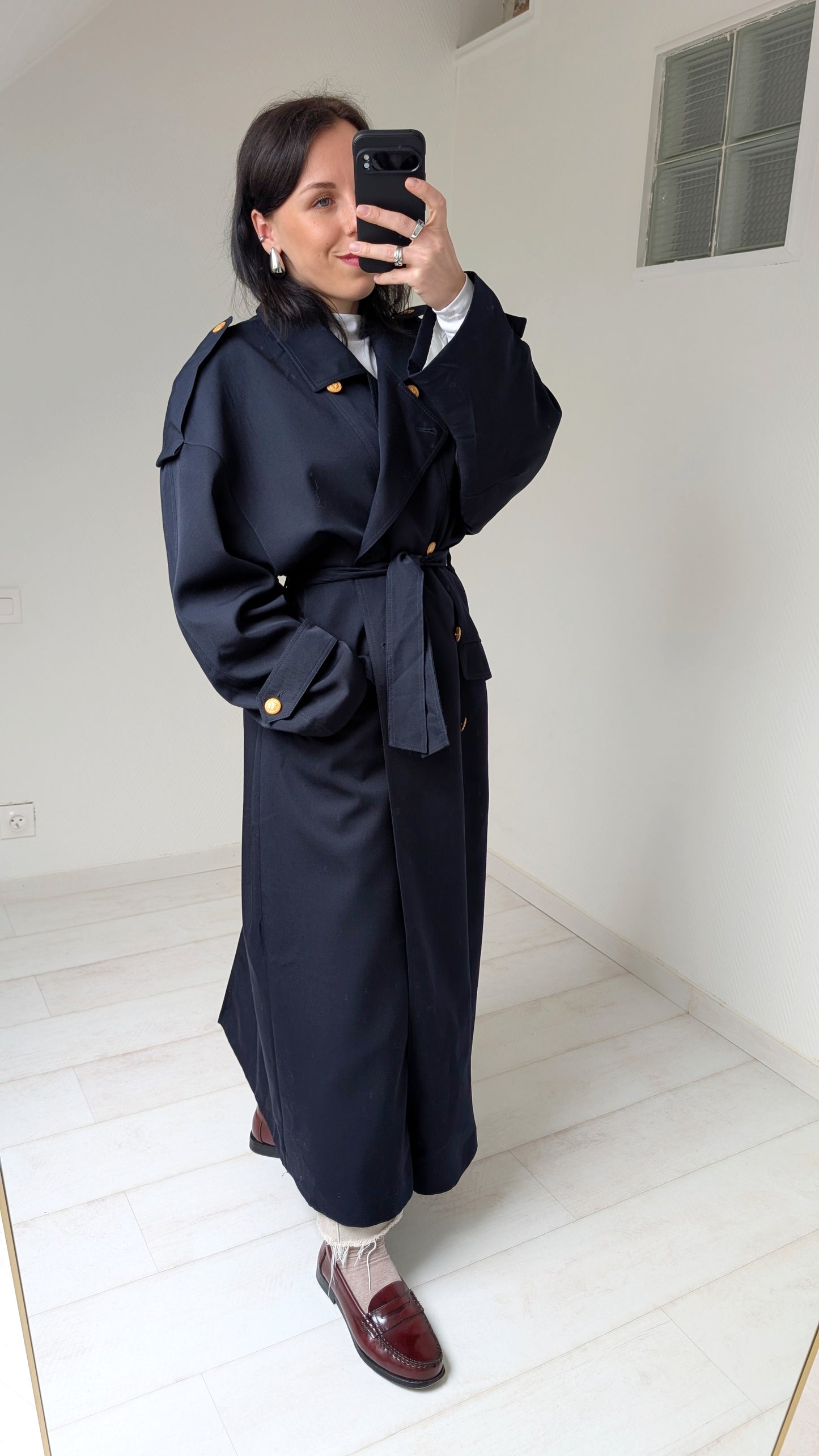 Trench laine 80s T42-44