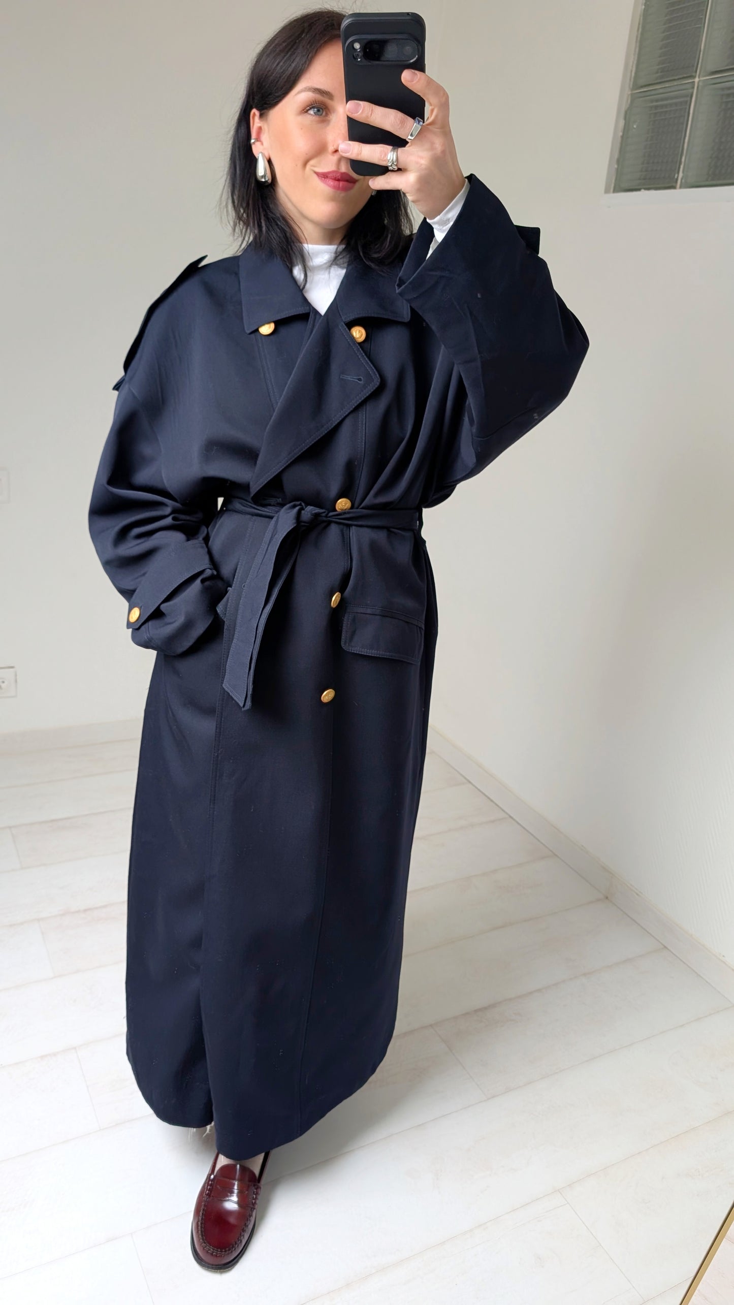 Trench laine 80s T42-44