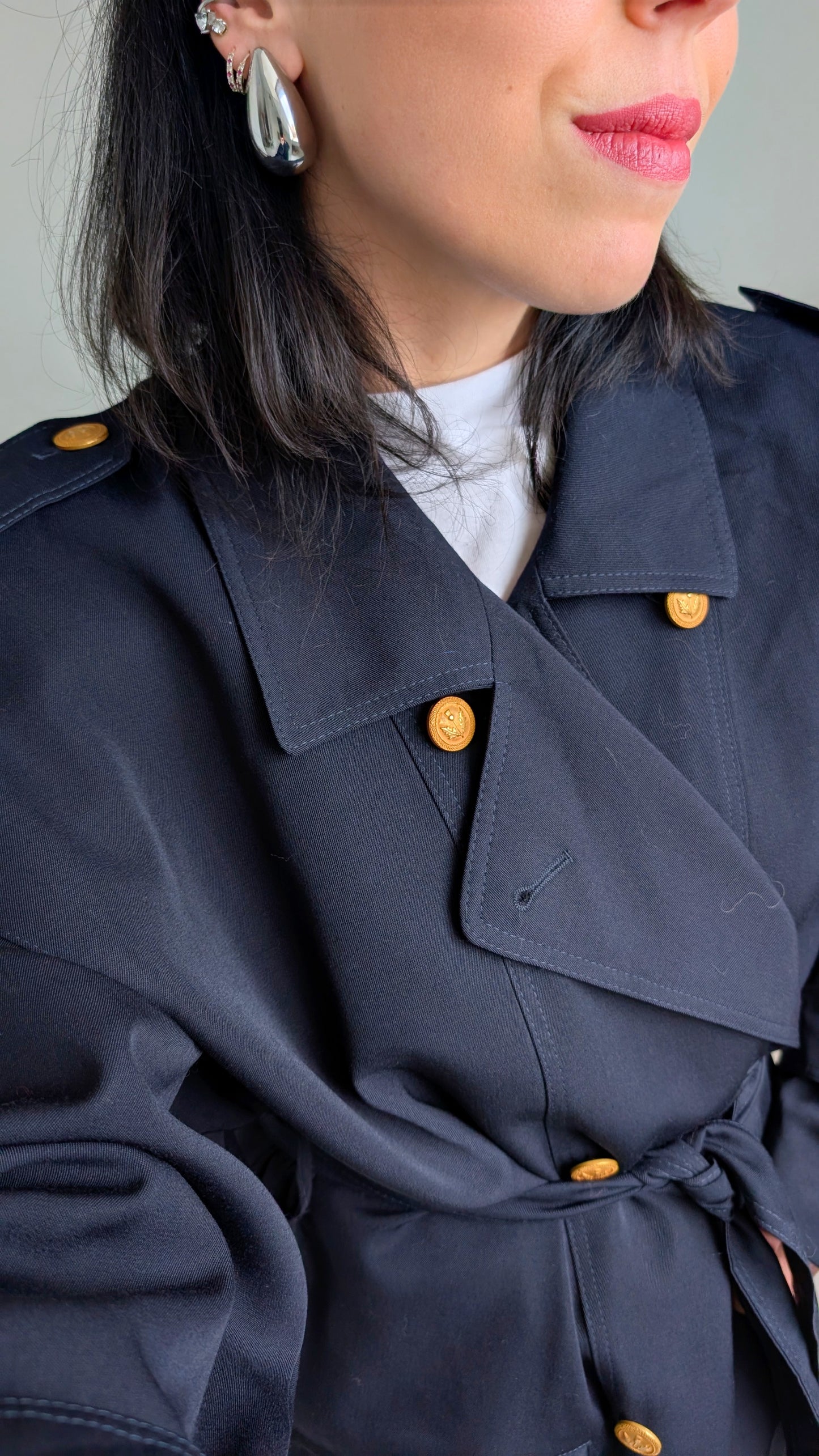 Trench laine 80s T42-44