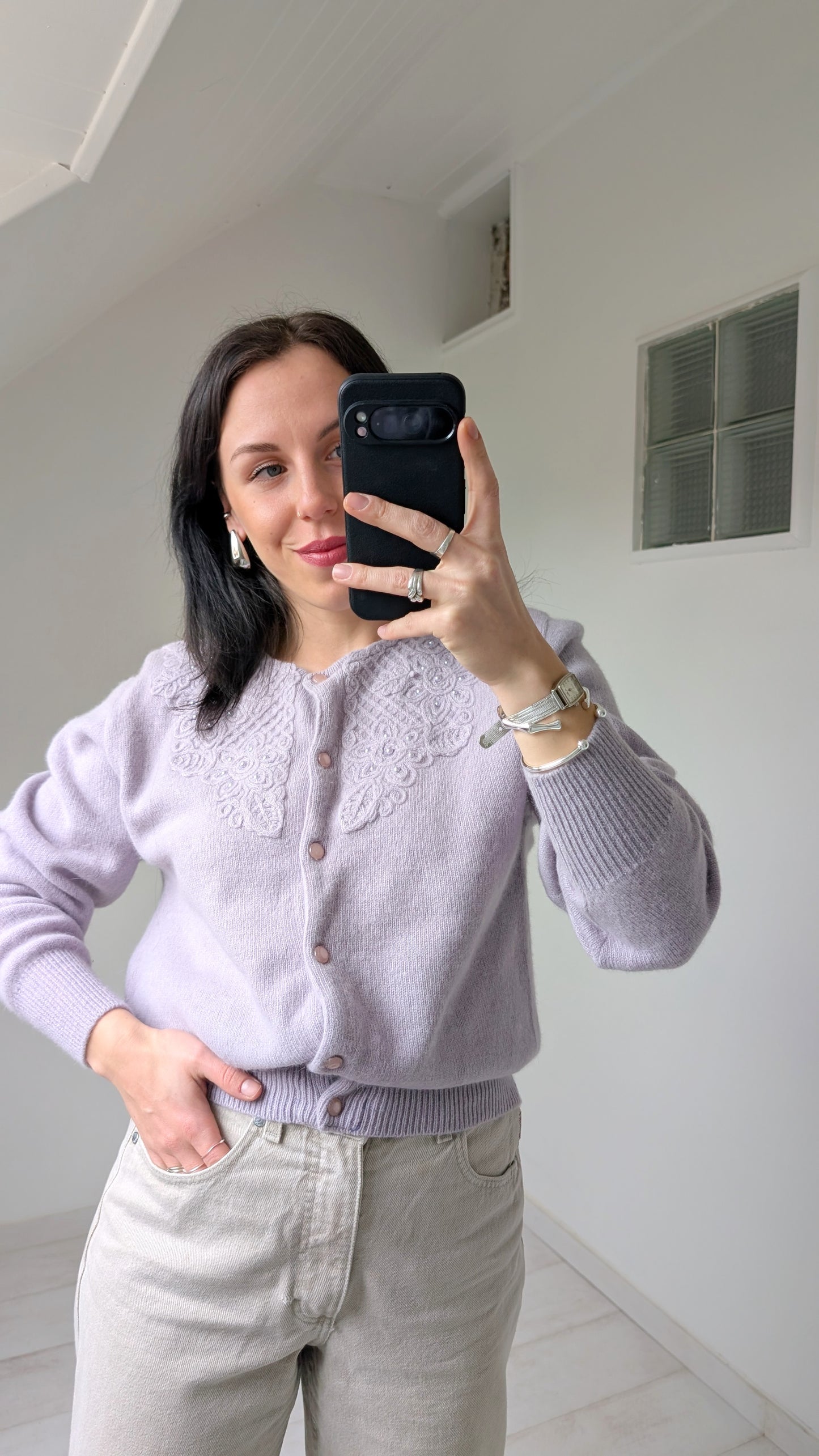 Cardigan angora 80 T38-40