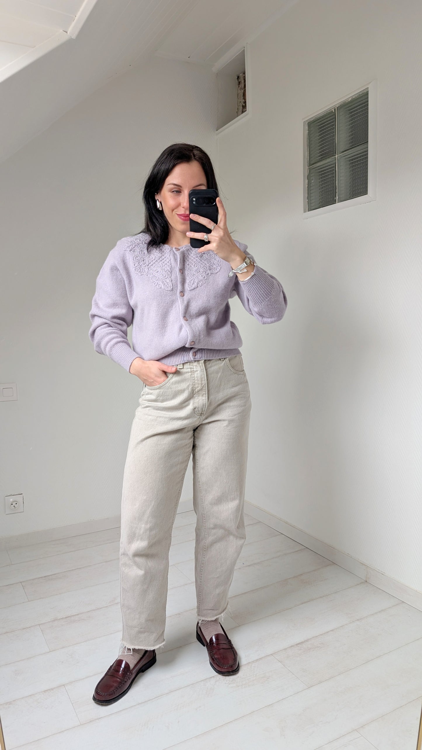 Cardigan angora 80 T38-40