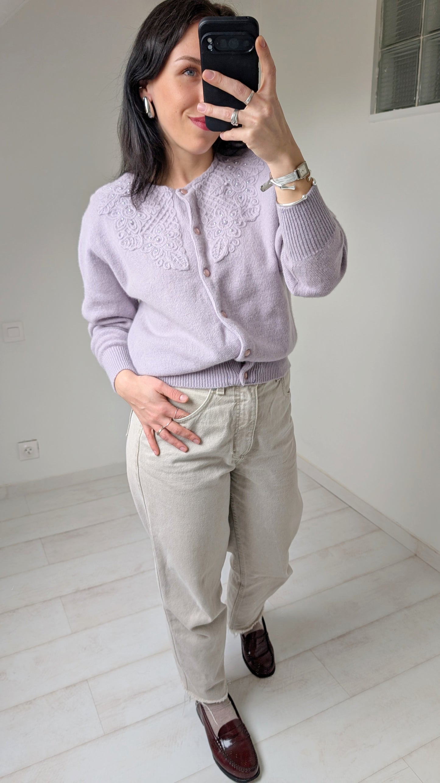 Cardigan angora 80 T38-40