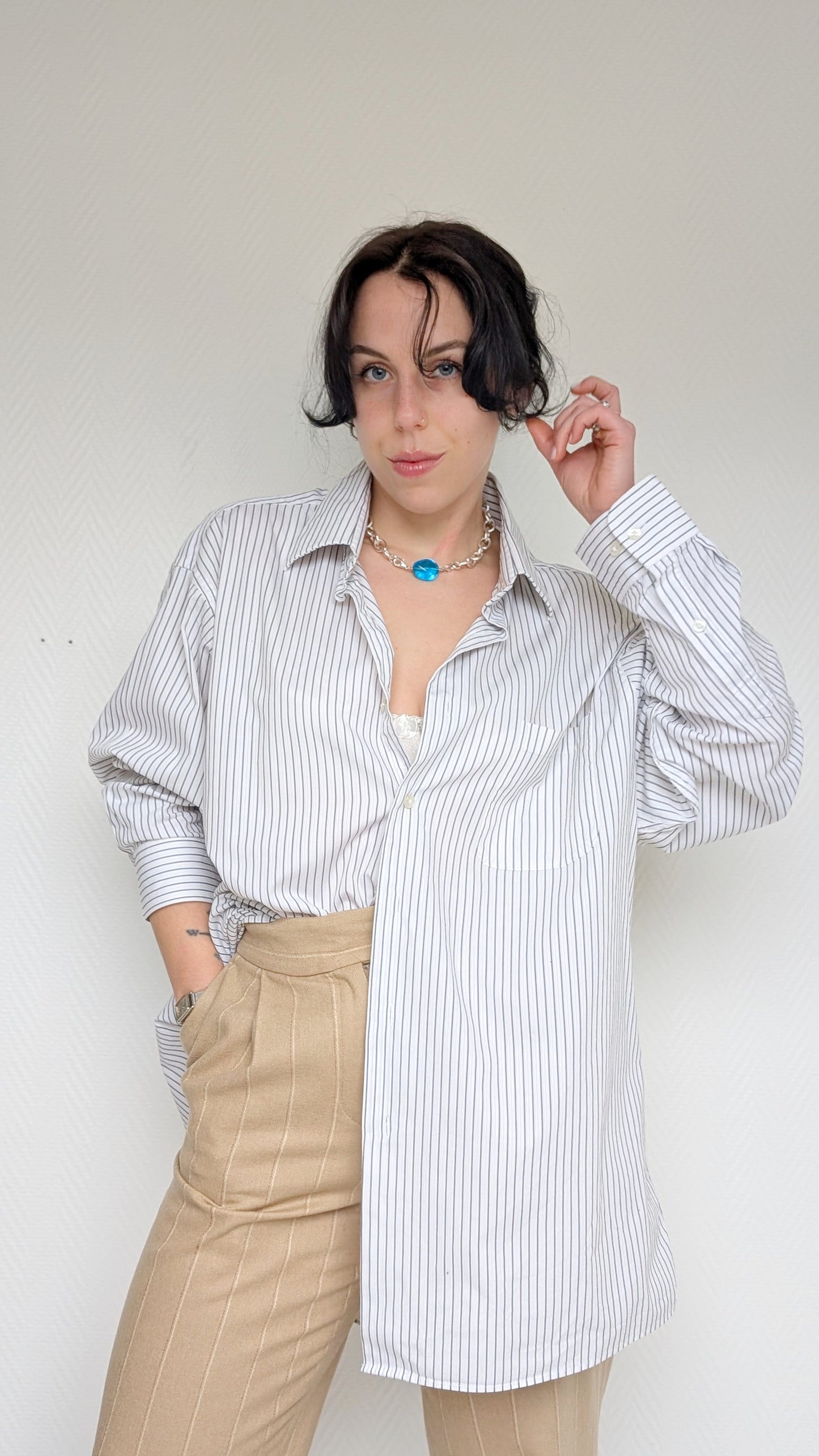 Chemise Calvin Klein oversize coton jusqu'à 46