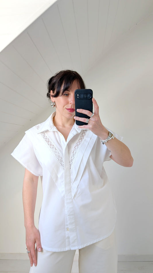 Blouse coton broderies du 34 au 44