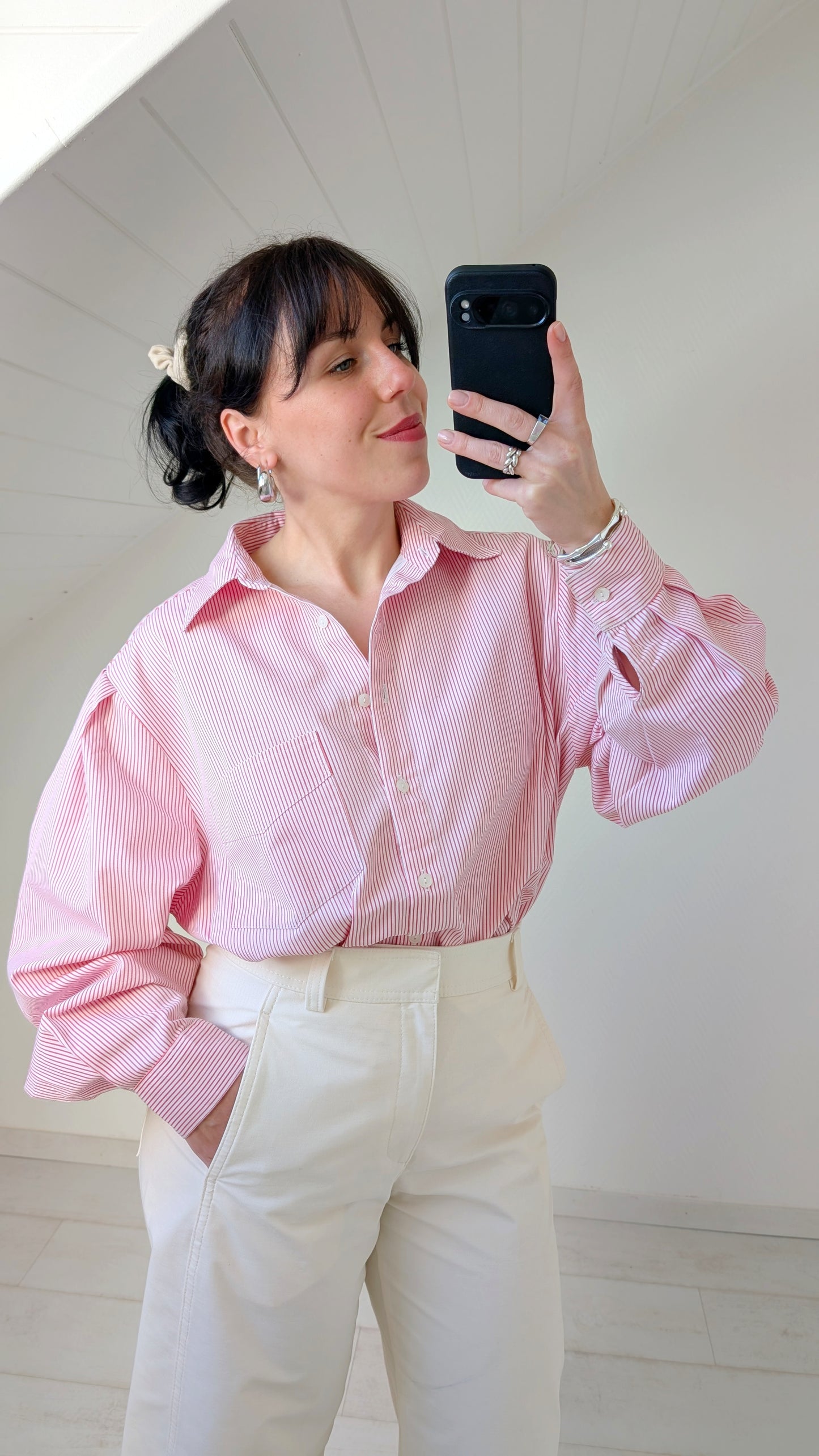 Chemise rayée coton T40-42