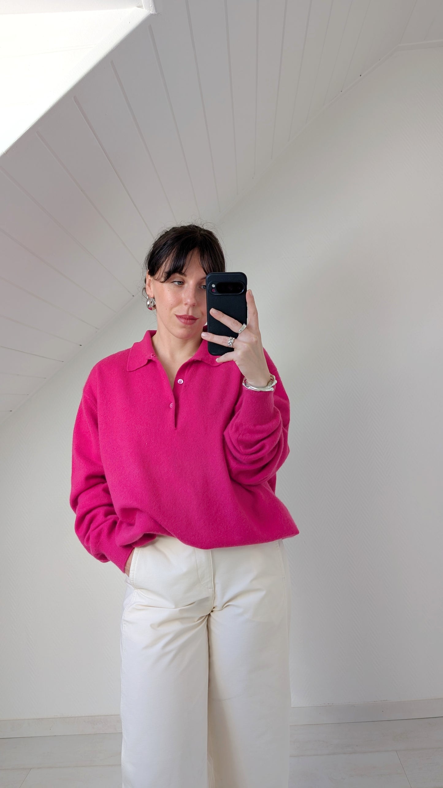 Pull ample cachemire jusqu'à un 46