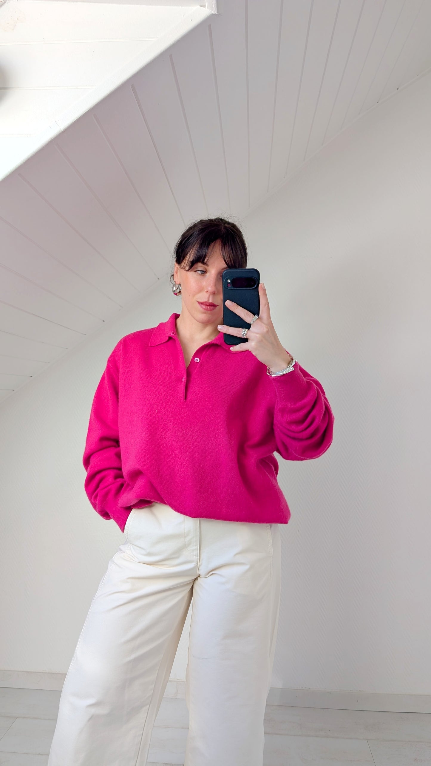 Pull ample cachemire jusqu'à un 46