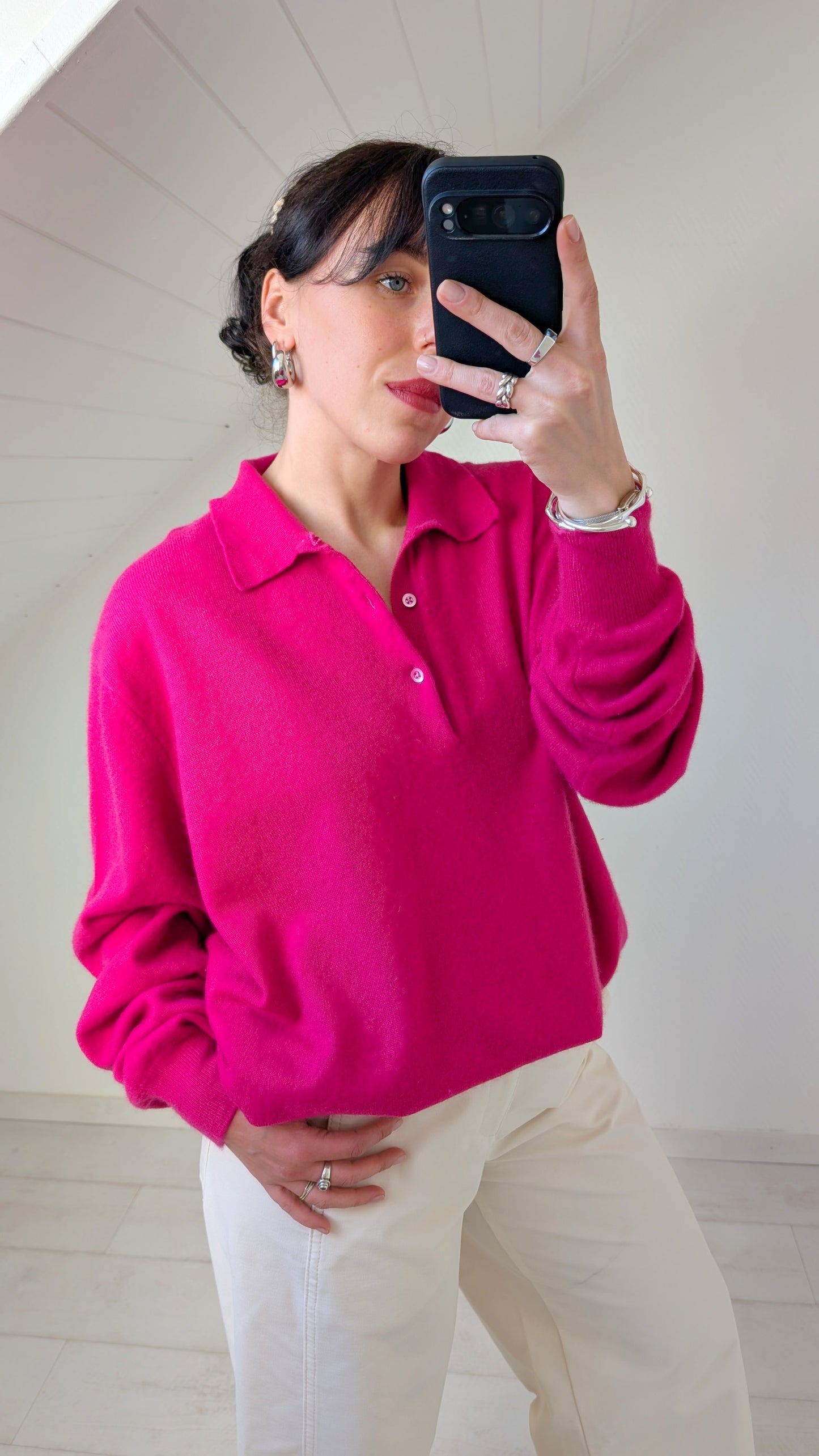 Pull ample cachemire jusqu'à un 46