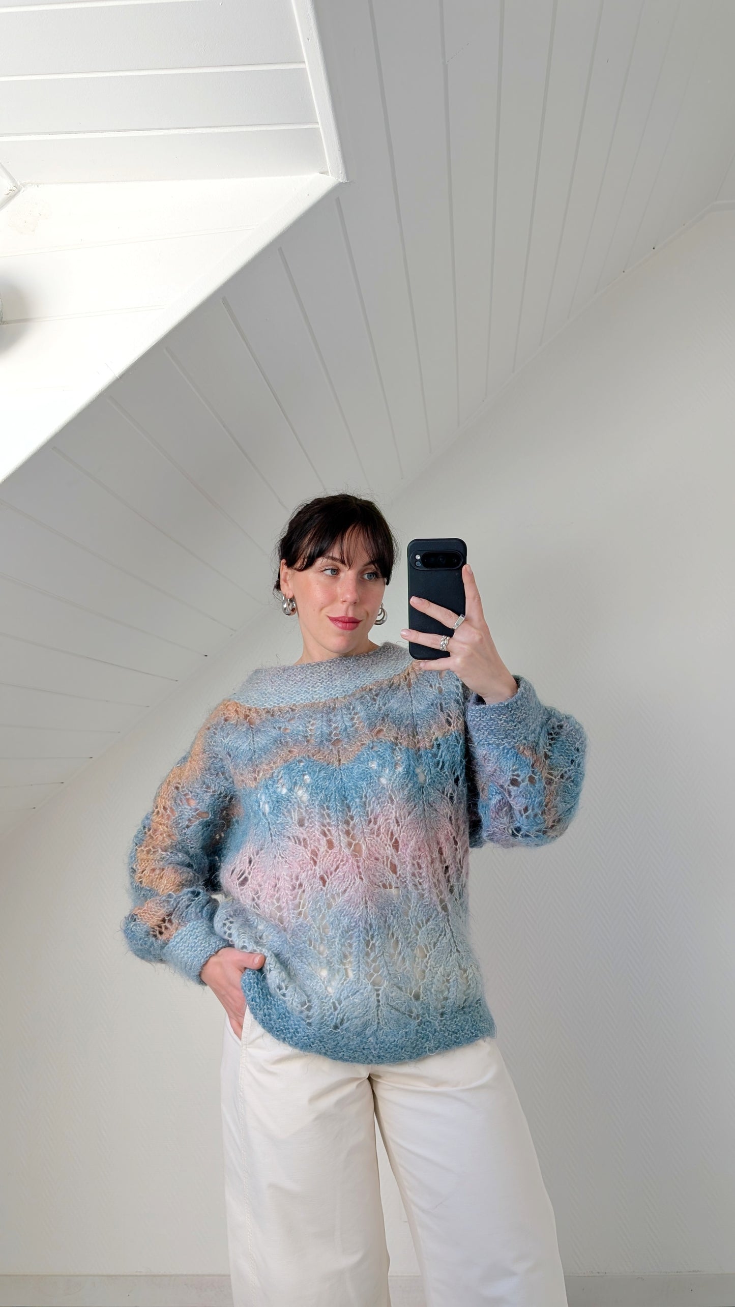 Pull mohair fait main T40-42