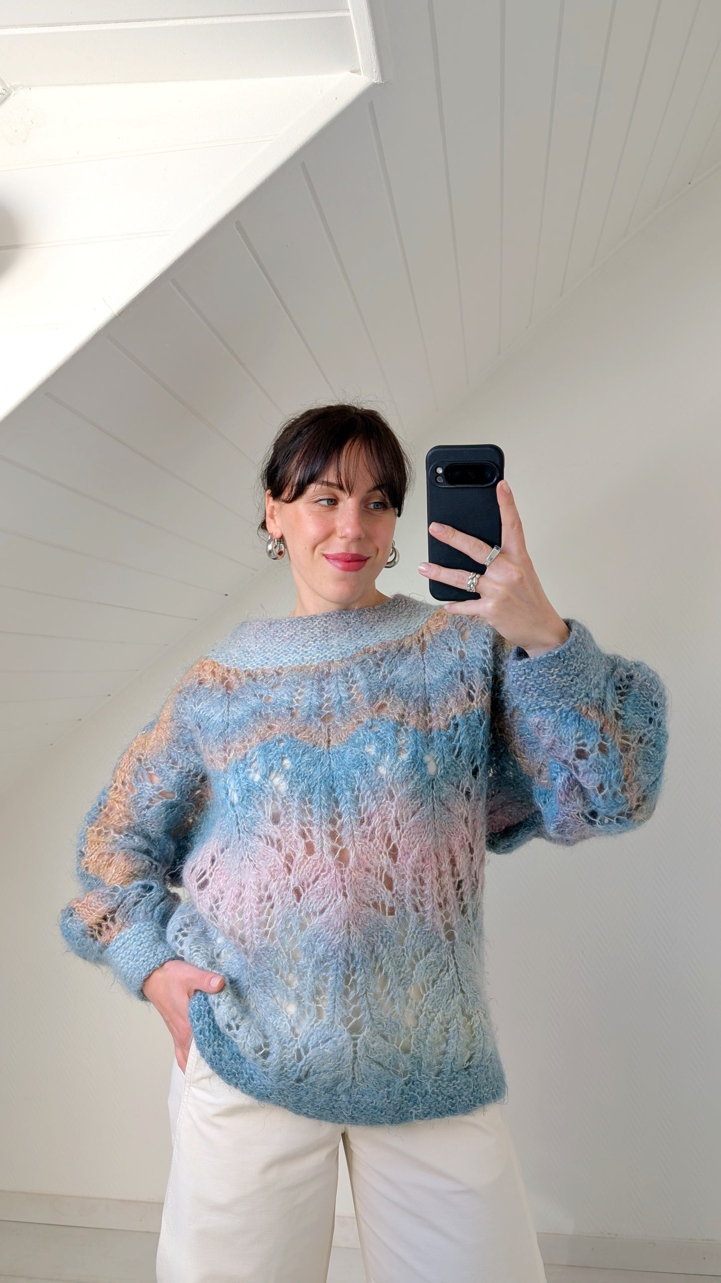 Pull mohair fait main T40-42