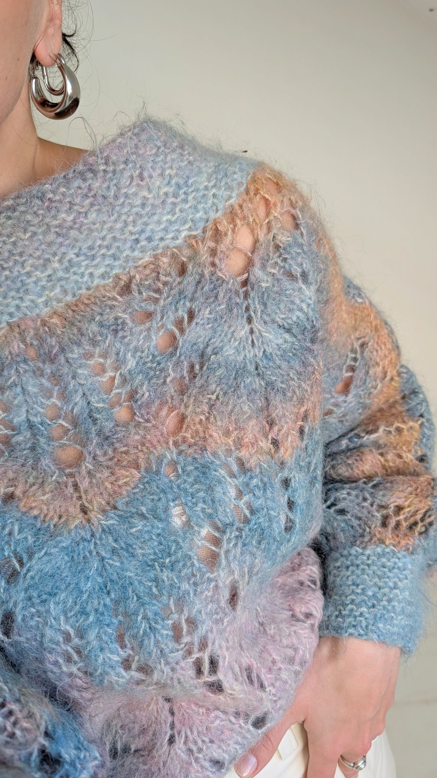 Pull mohair fait main T40-42