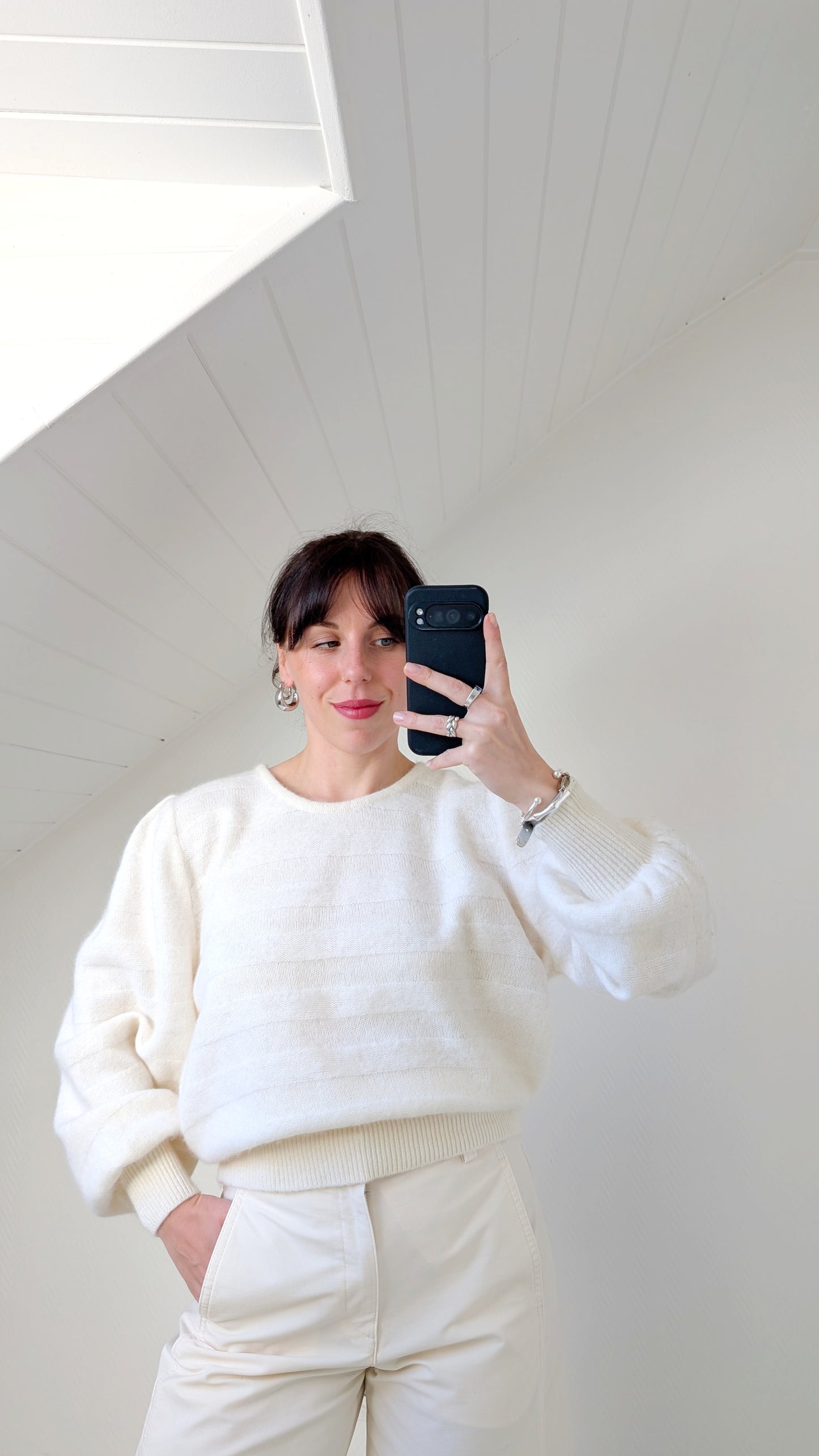 Pull laine et angora 80s du 34 au 42
