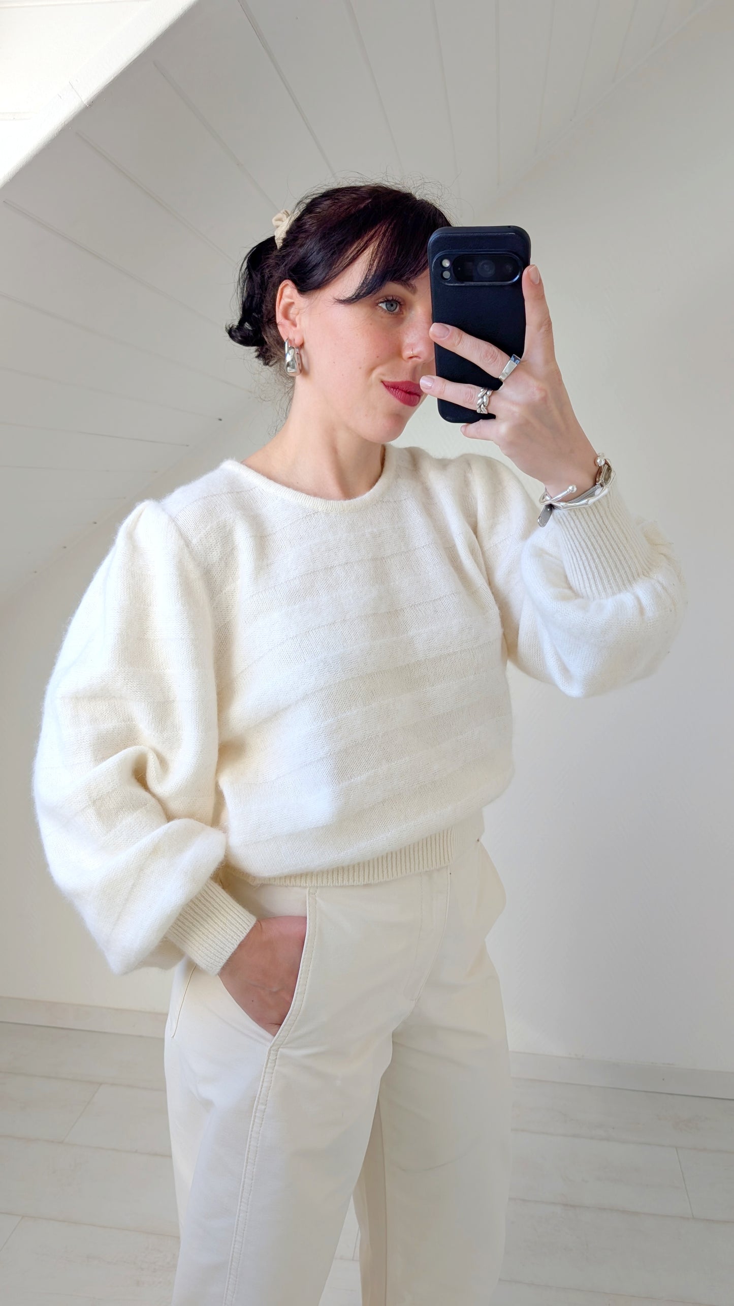 Pull laine et angora 80s du 34 au 42