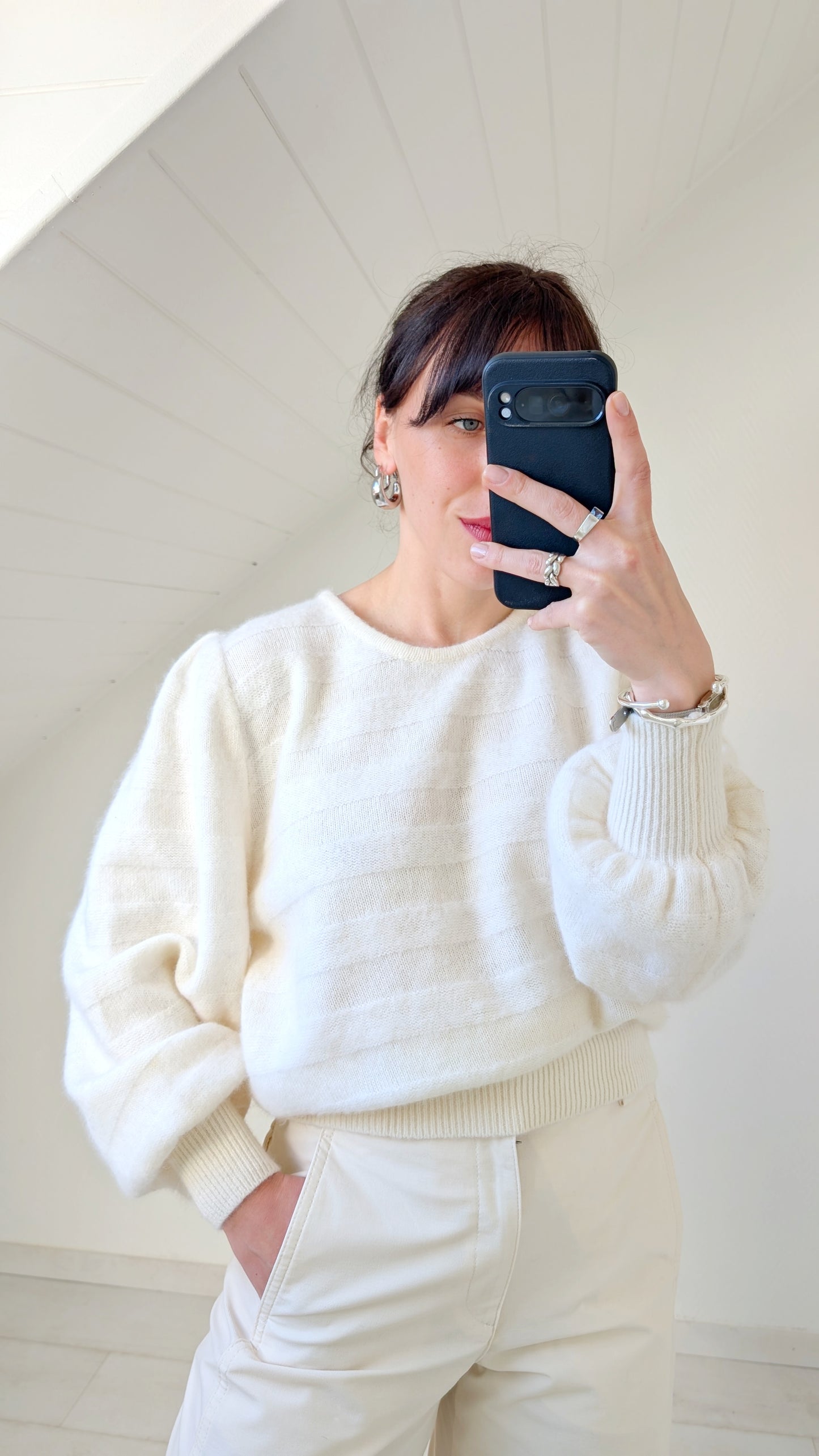Pull laine et angora 80s du 34 au 42
