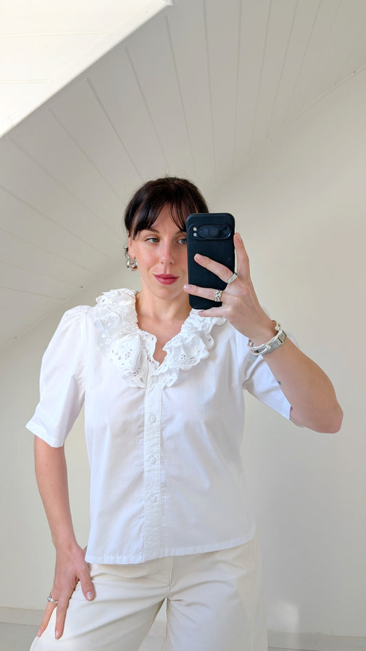 Blouse romantique coton T40