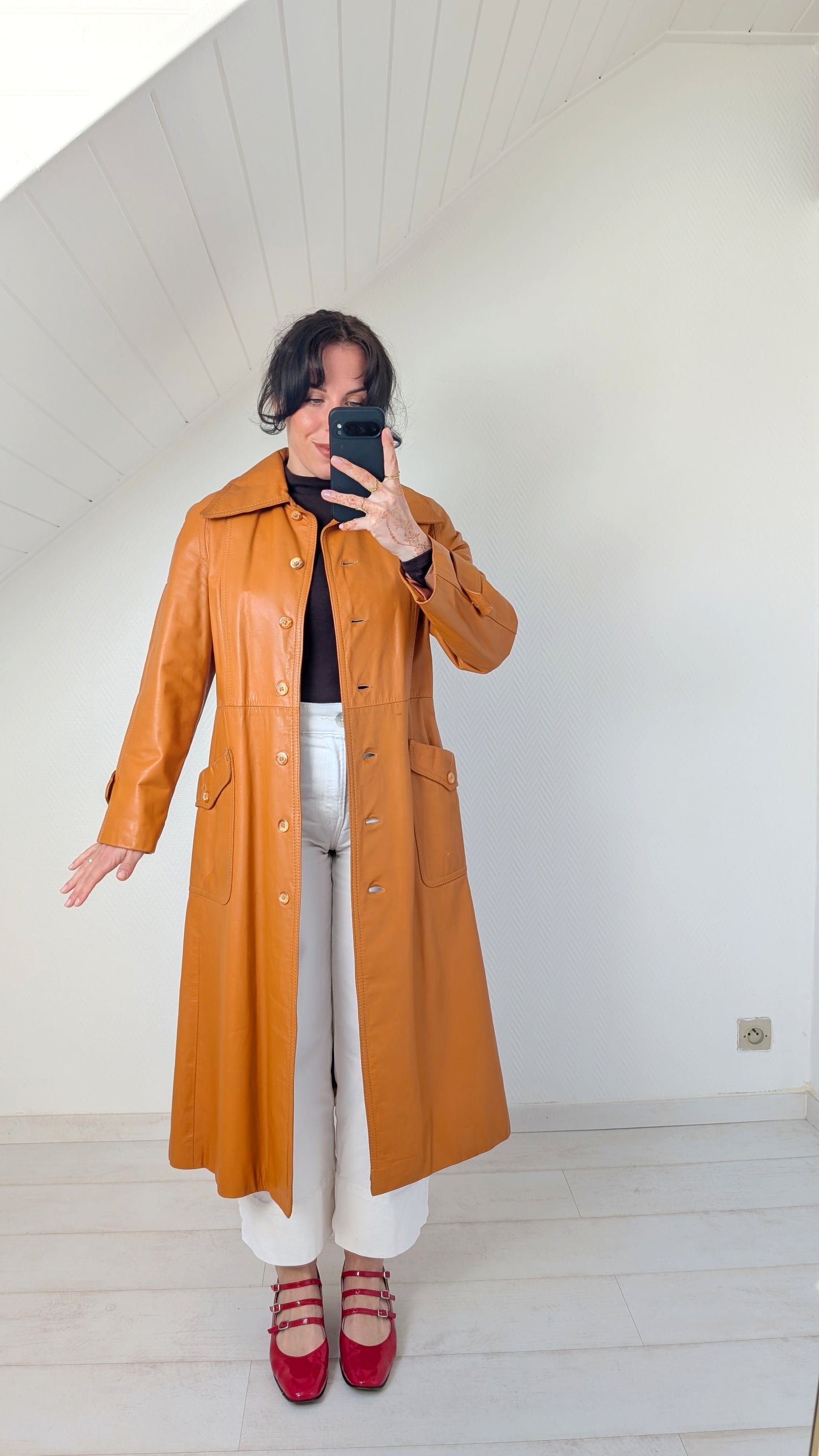Trench cuir 1970 T36