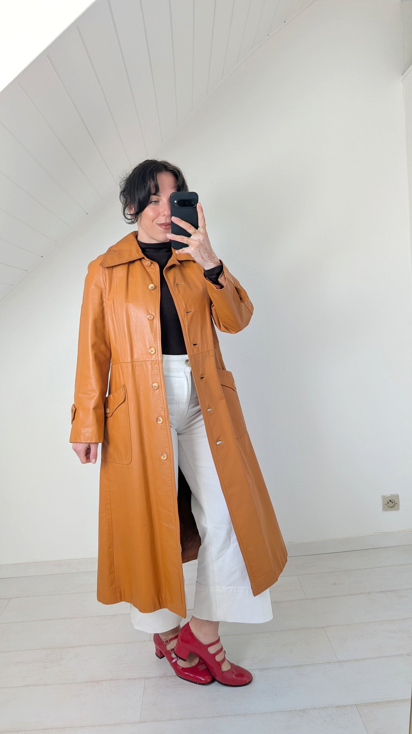 Trench cuir 1970 T36