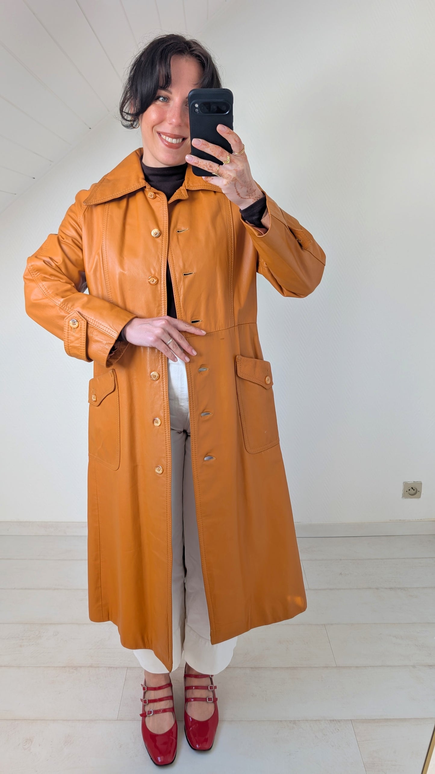 Trench cuir 1970 T36