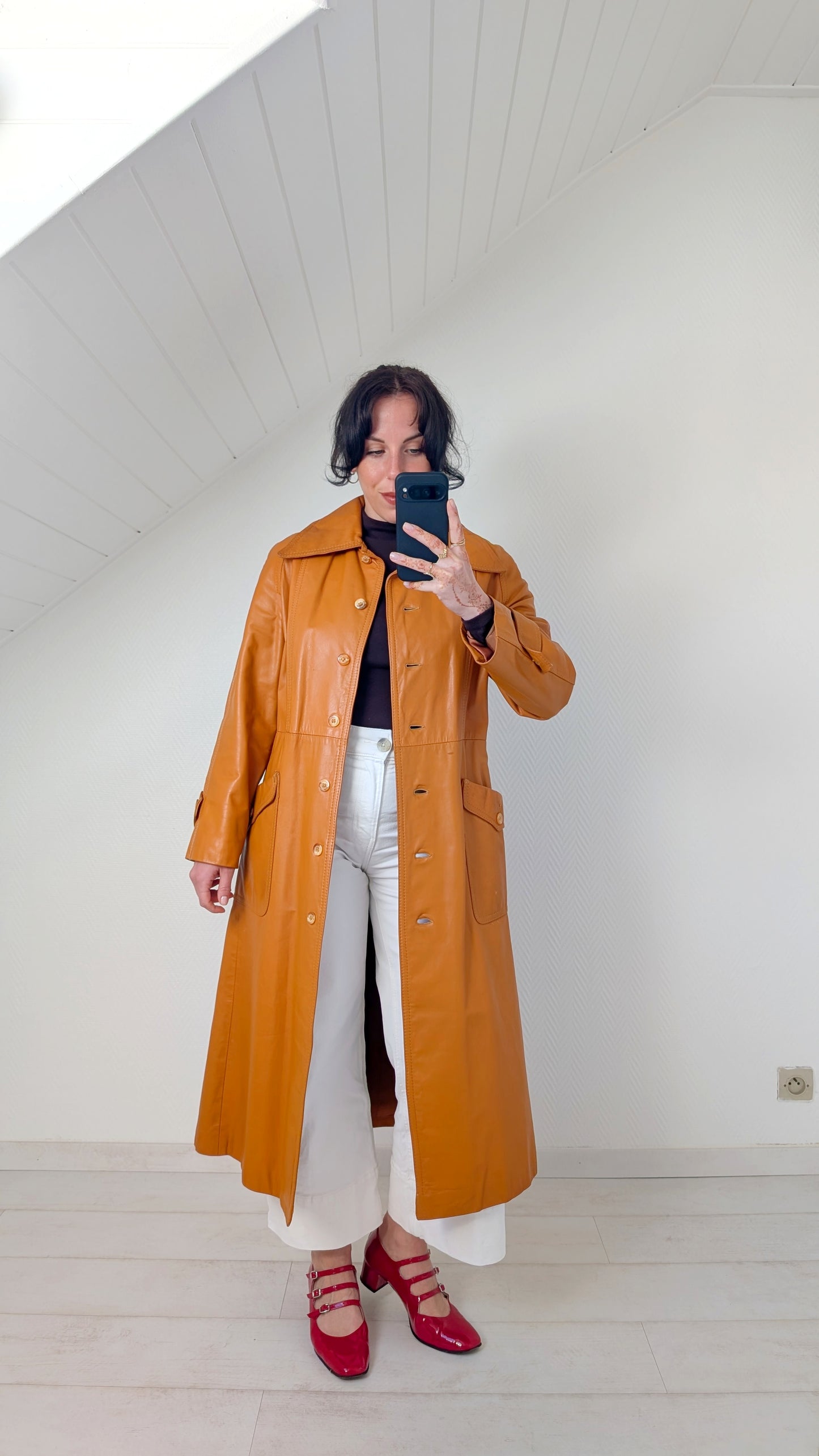 Trench cuir 1970 T36