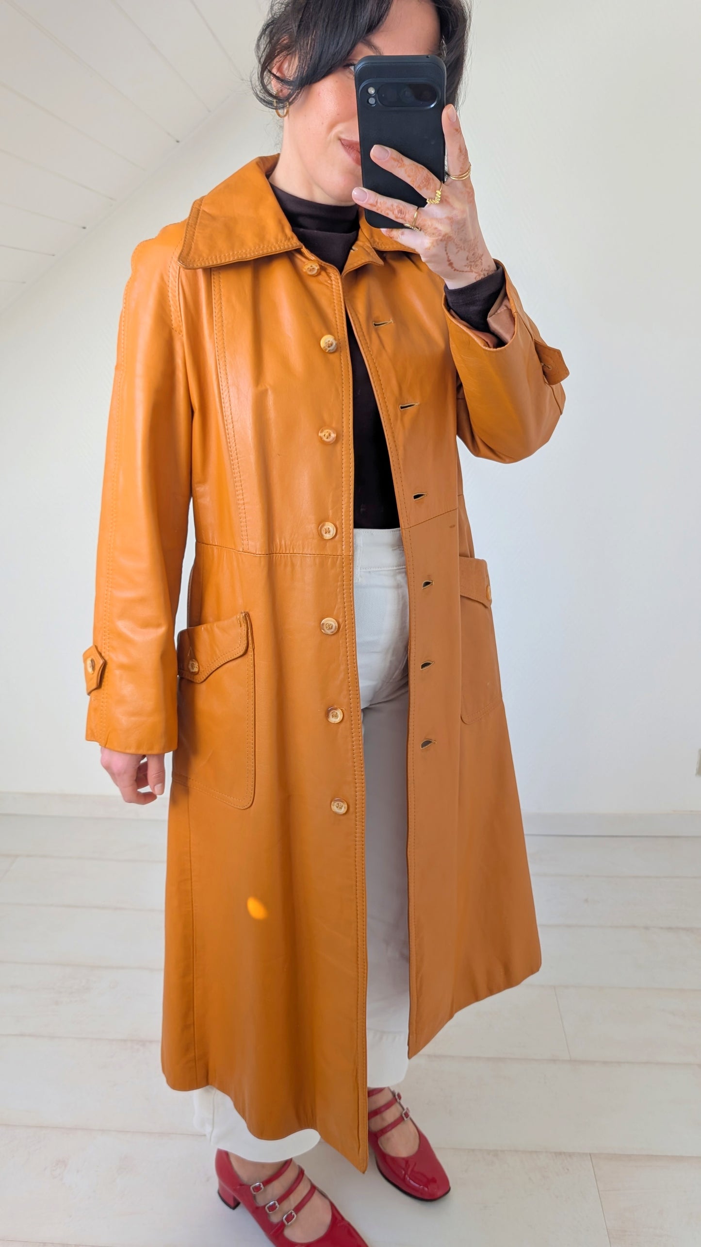 Trench cuir 1970 T36