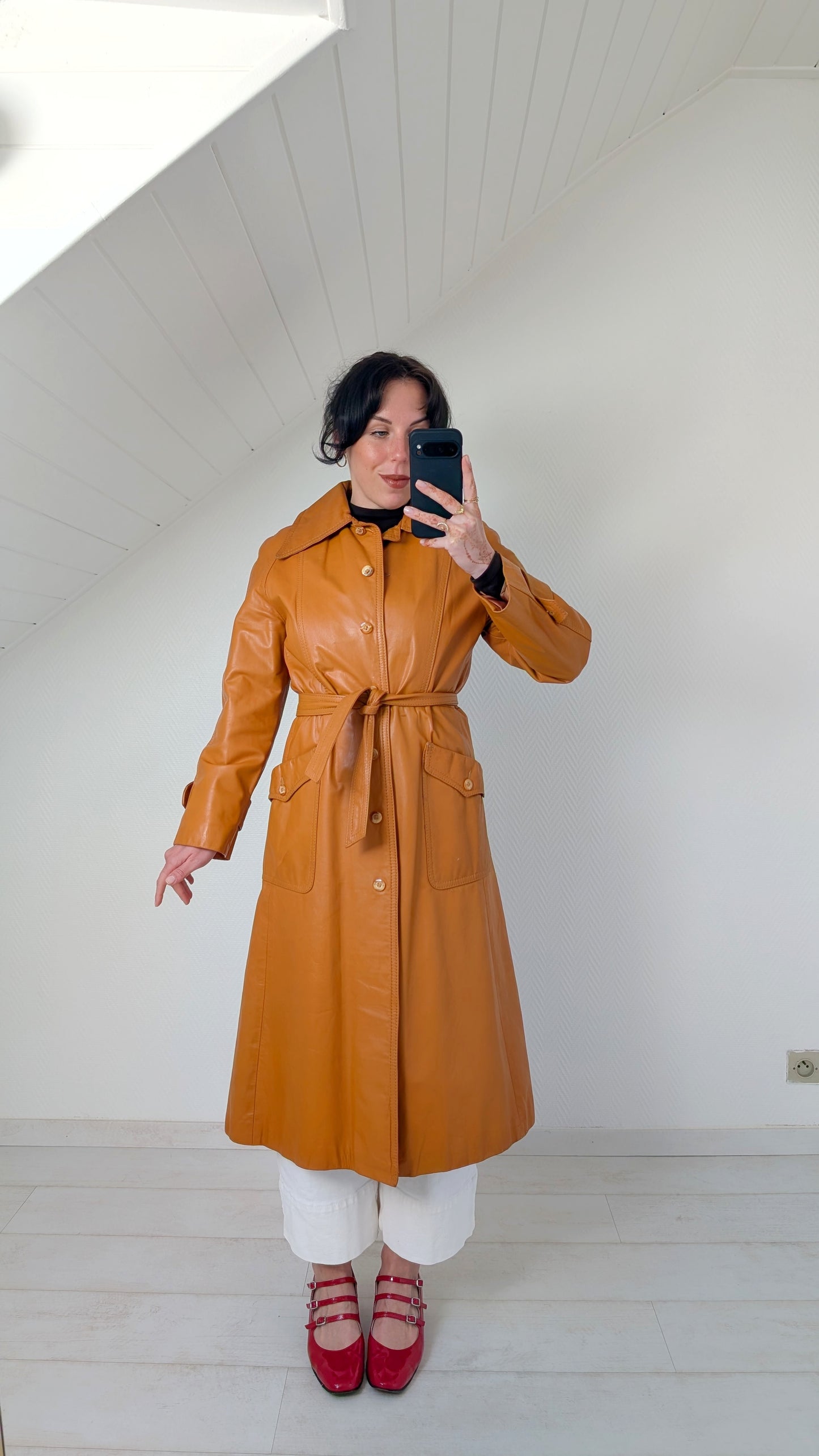 Trench cuir 1970 T36