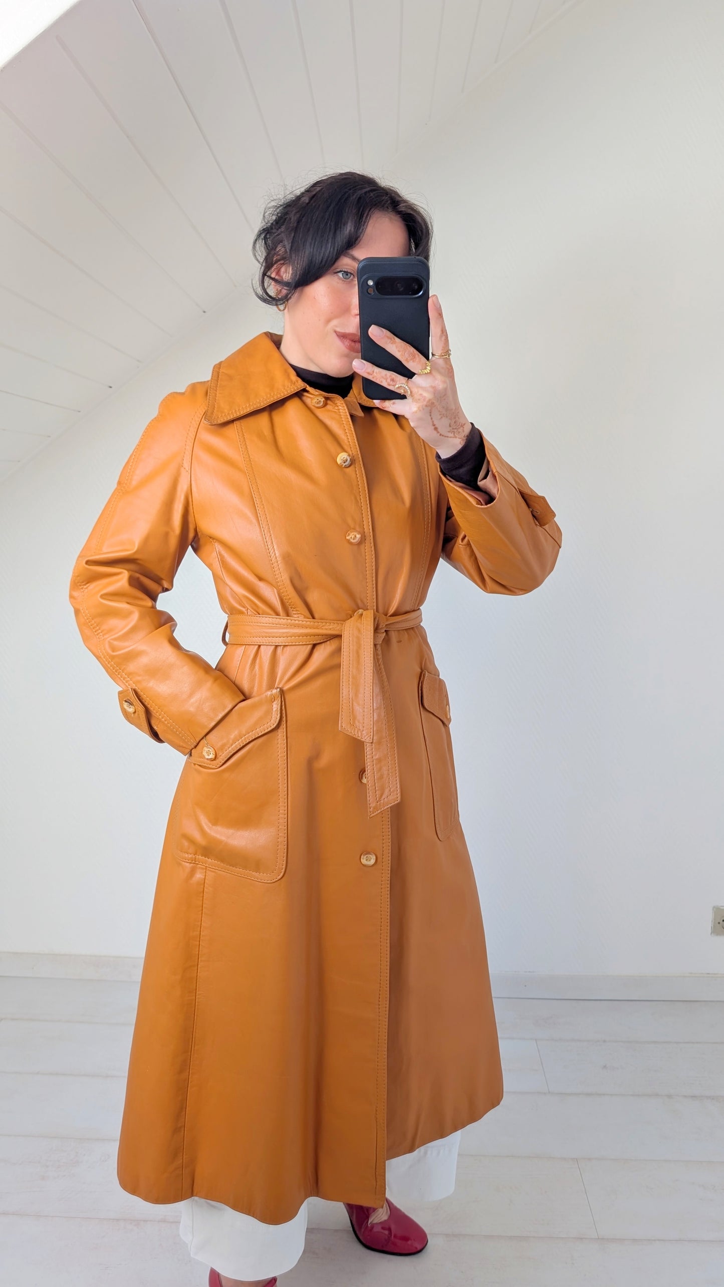 Trench cuir 1970 T36