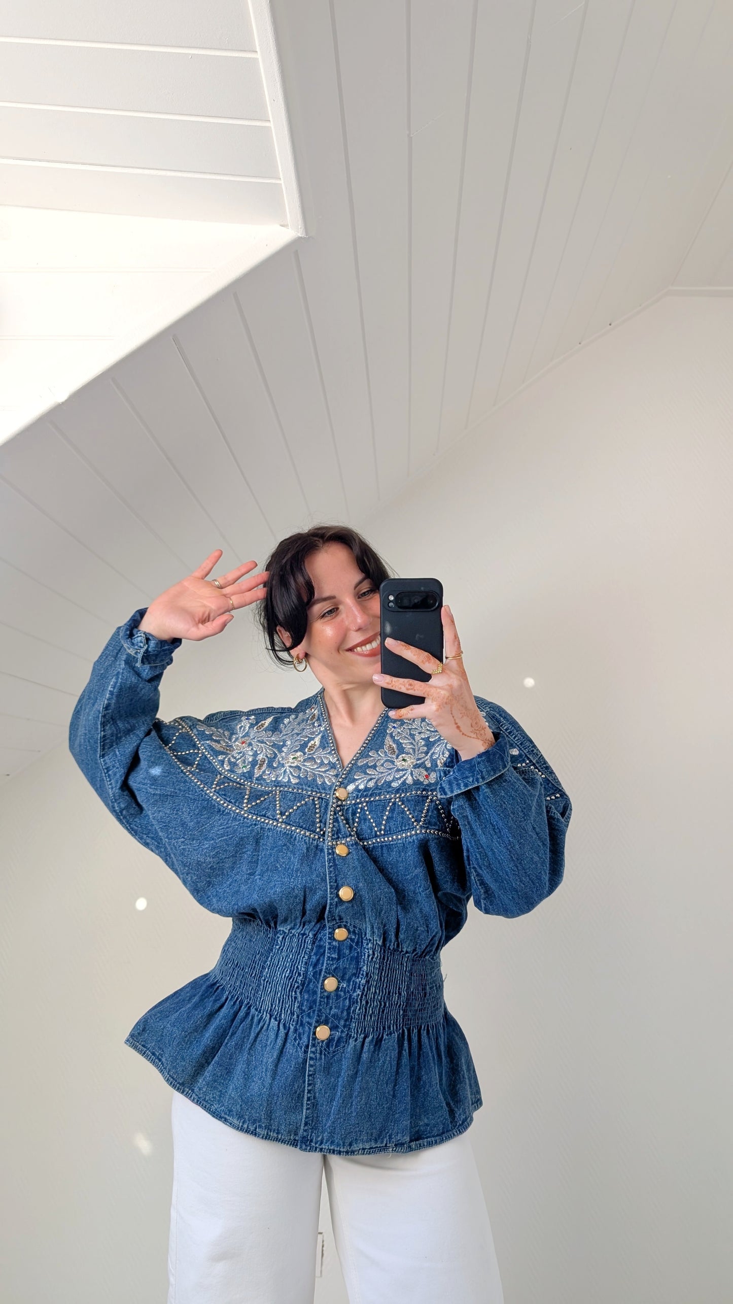 Veste en jeans 80s T40-42