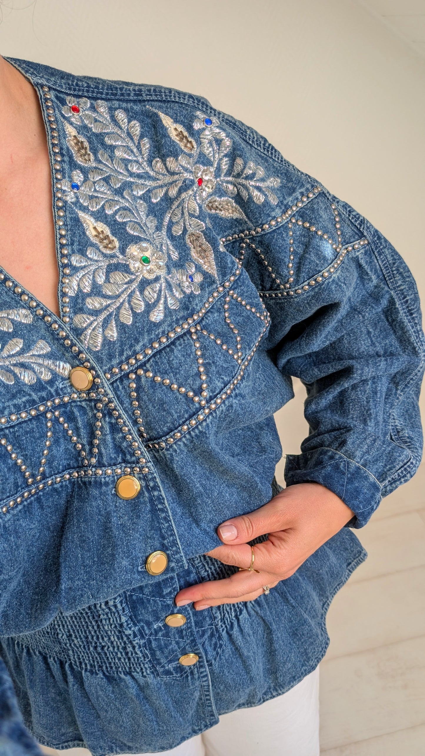 Veste en jeans 80s T40-42