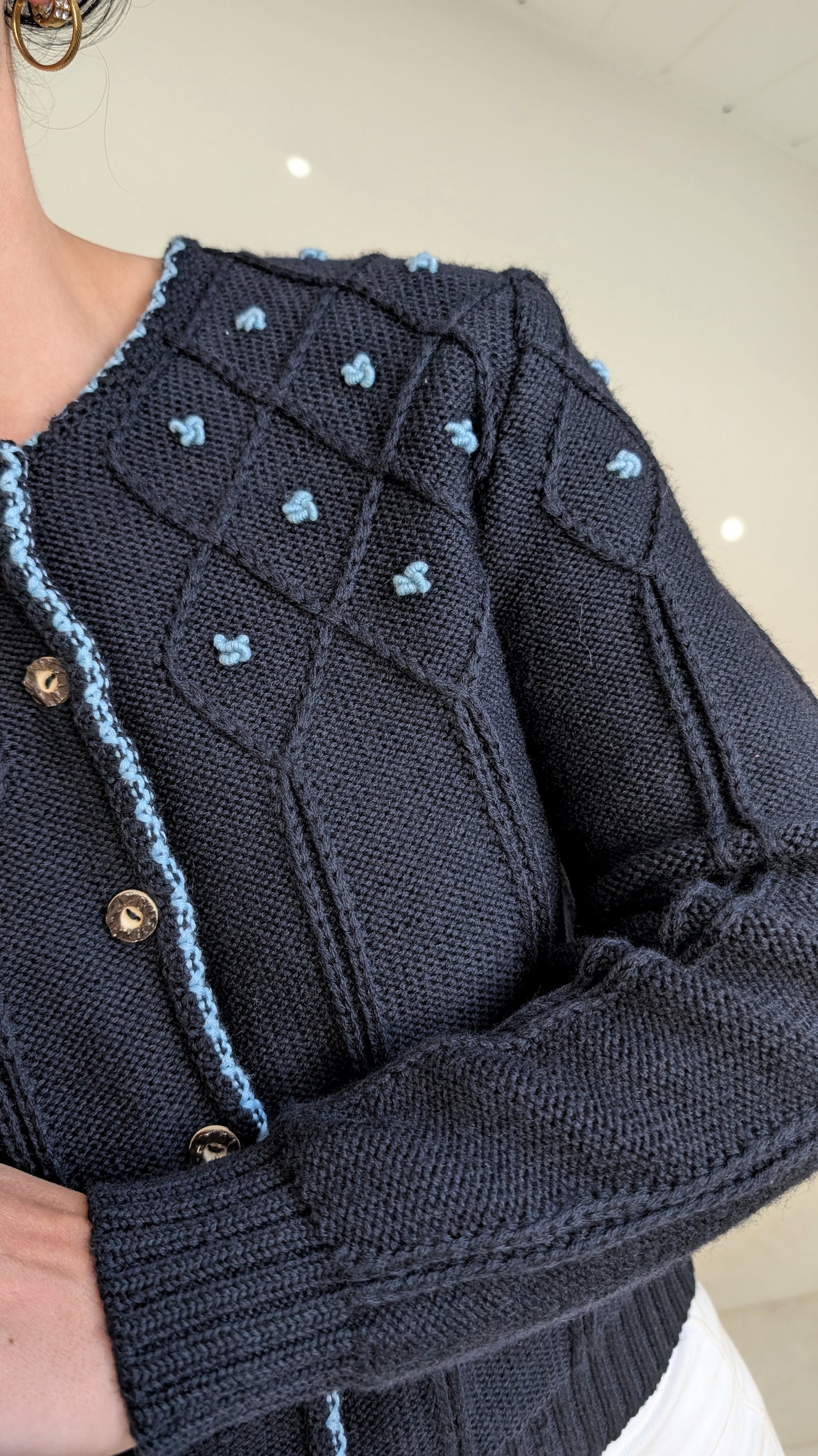 Cardigan autrichien pure laine T36