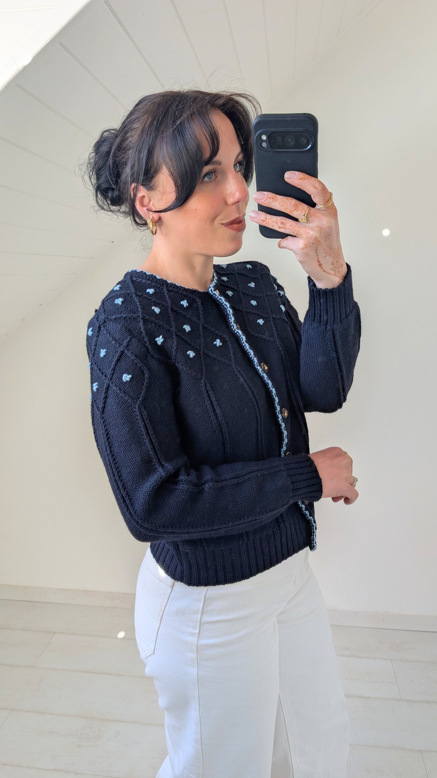 Cardigan autrichien pure laine T36