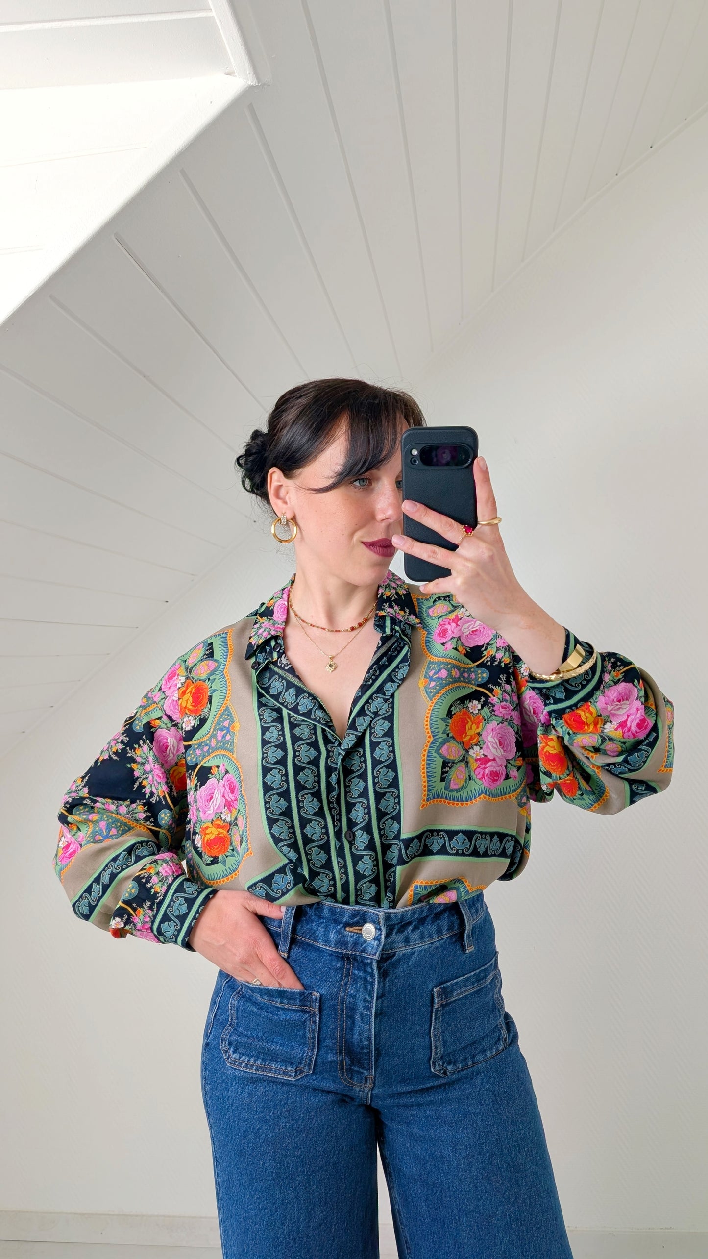 Blouse viscose 80s du 34 au 44