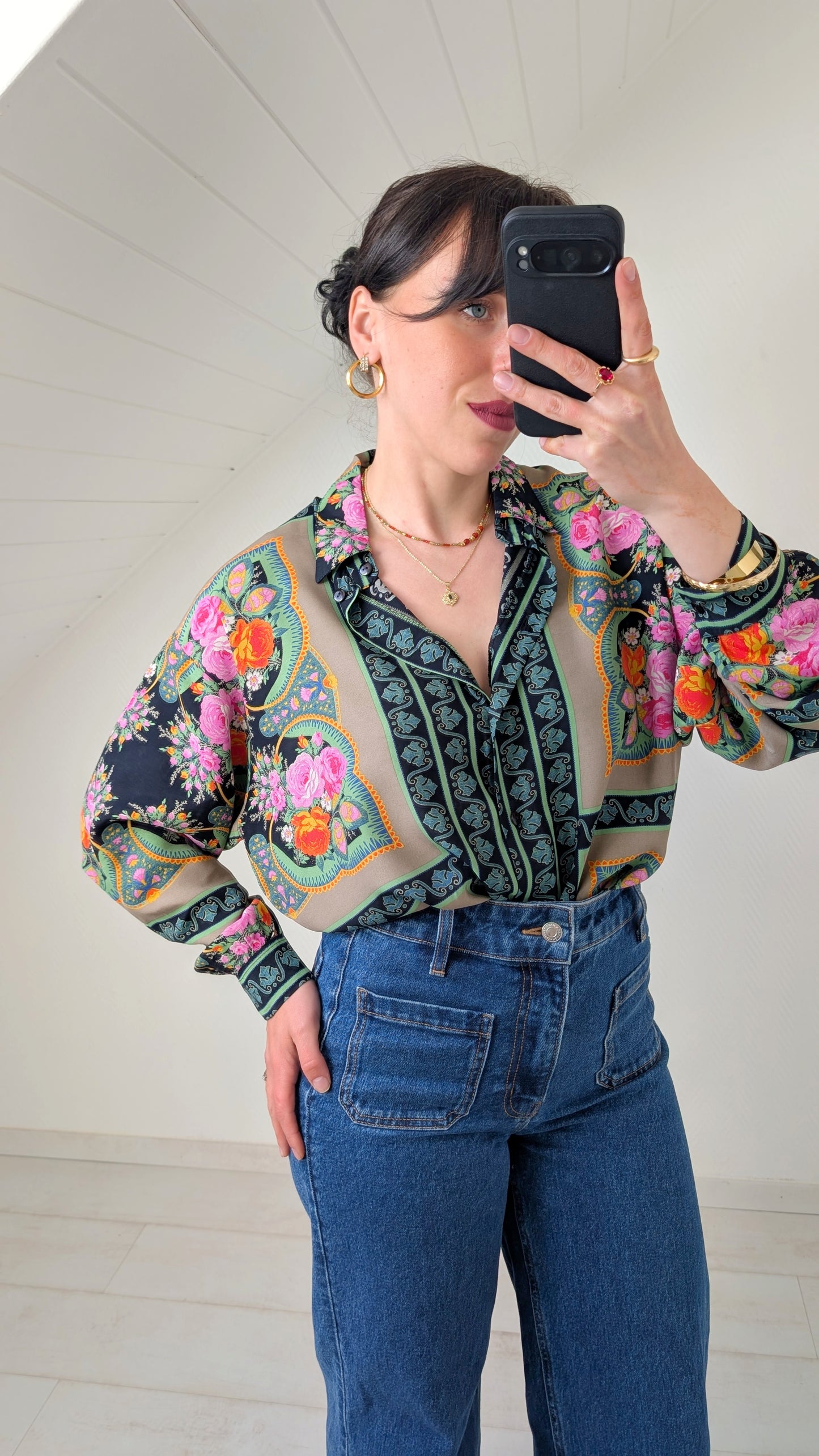 Blouse viscose 80s du 34 au 44