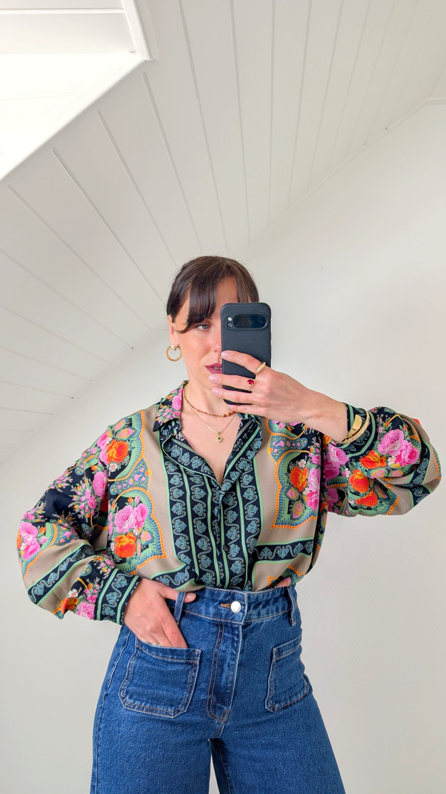 Blouse viscose 80s du 34 au 44