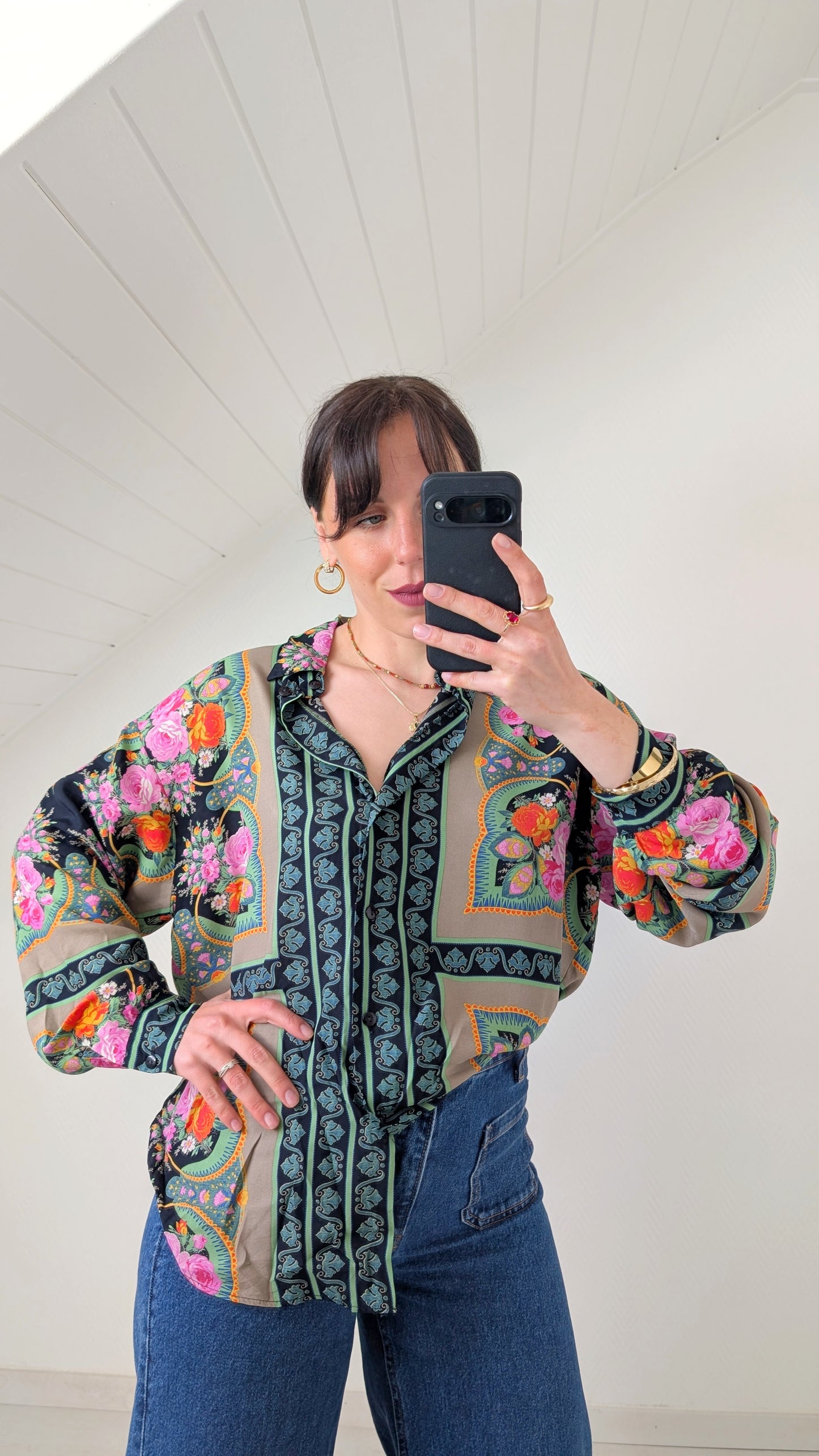 Blouse viscose 80s du 34 au 44