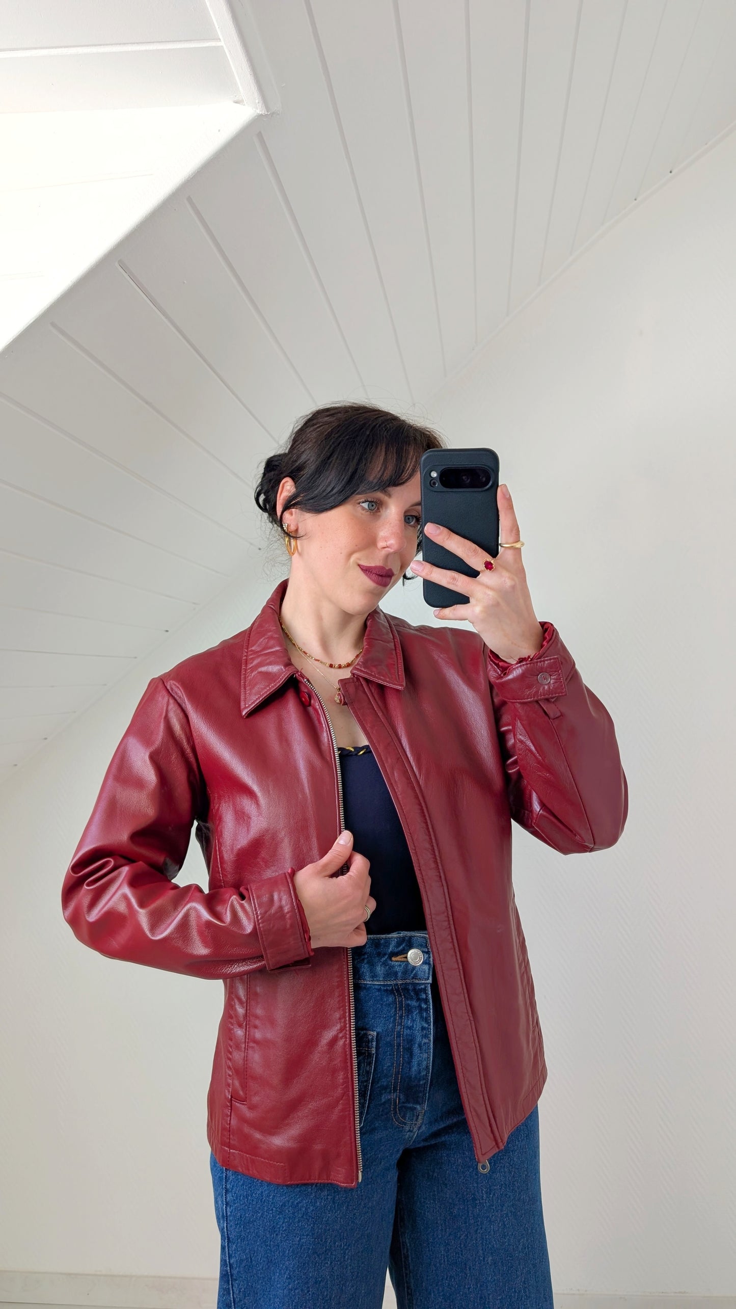 Veste cuir nappa T38-40
