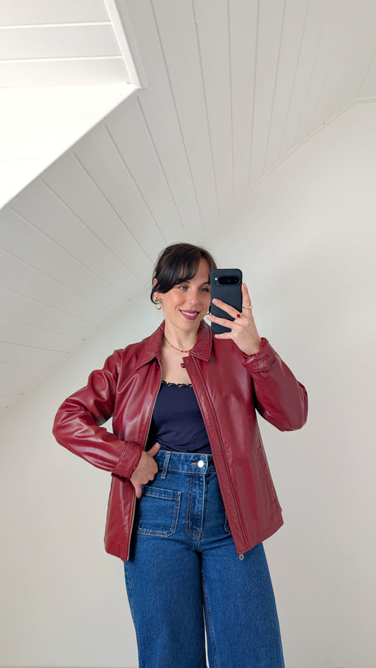 Veste cuir nappa T38-40