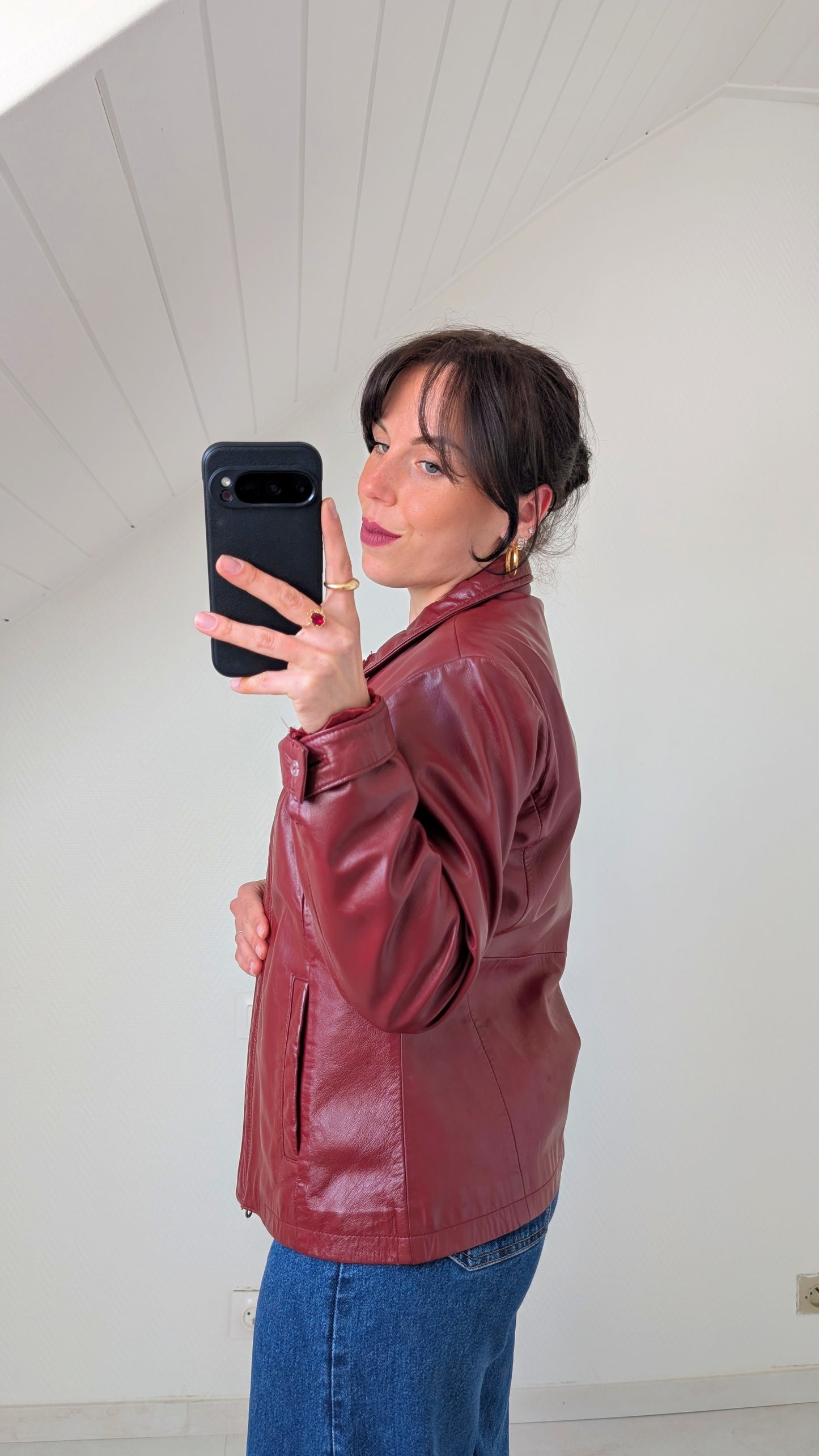 Veste cuir nappa T38-40