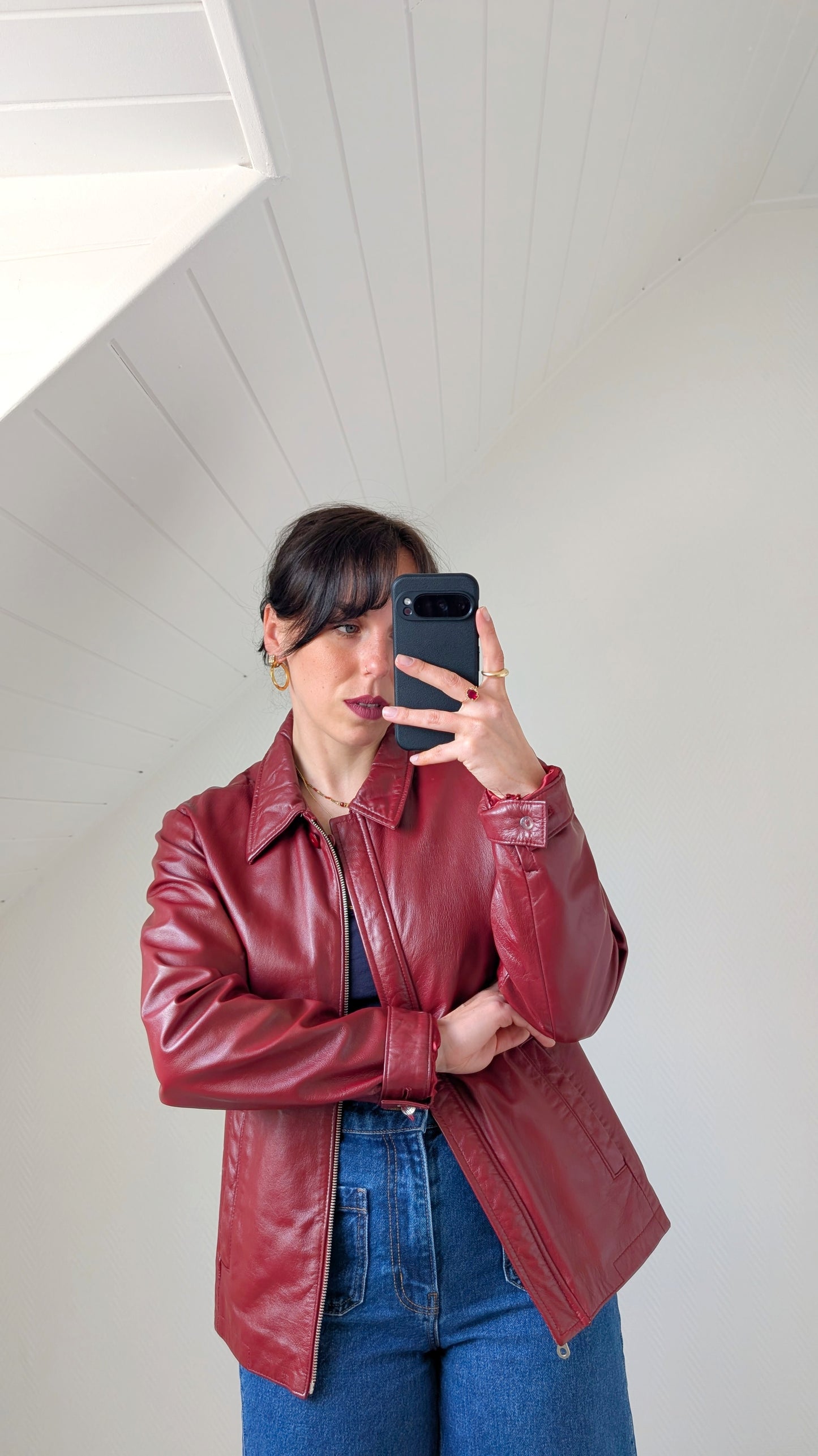 Veste cuir nappa T38-40