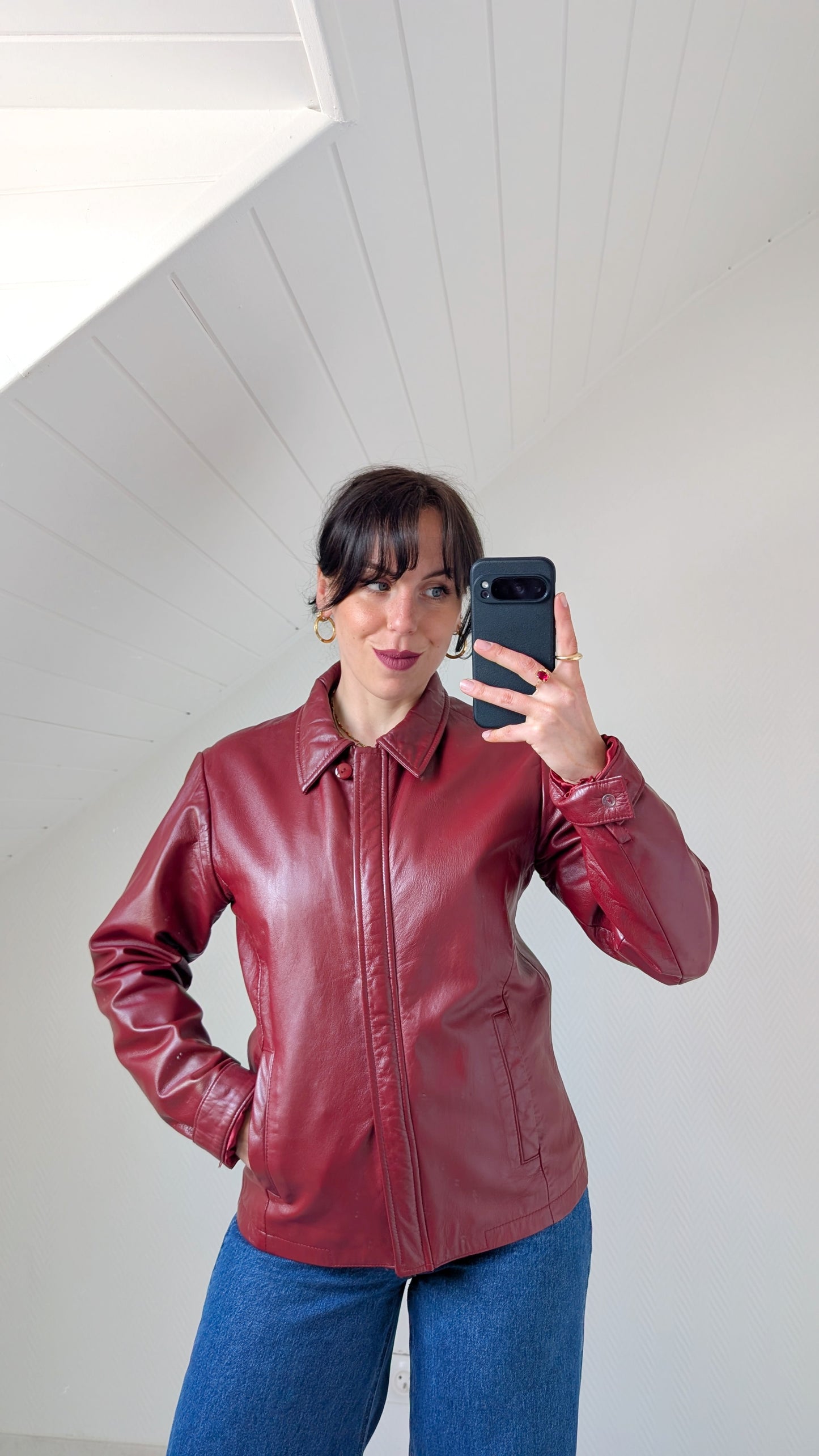 Veste cuir nappa T38-40