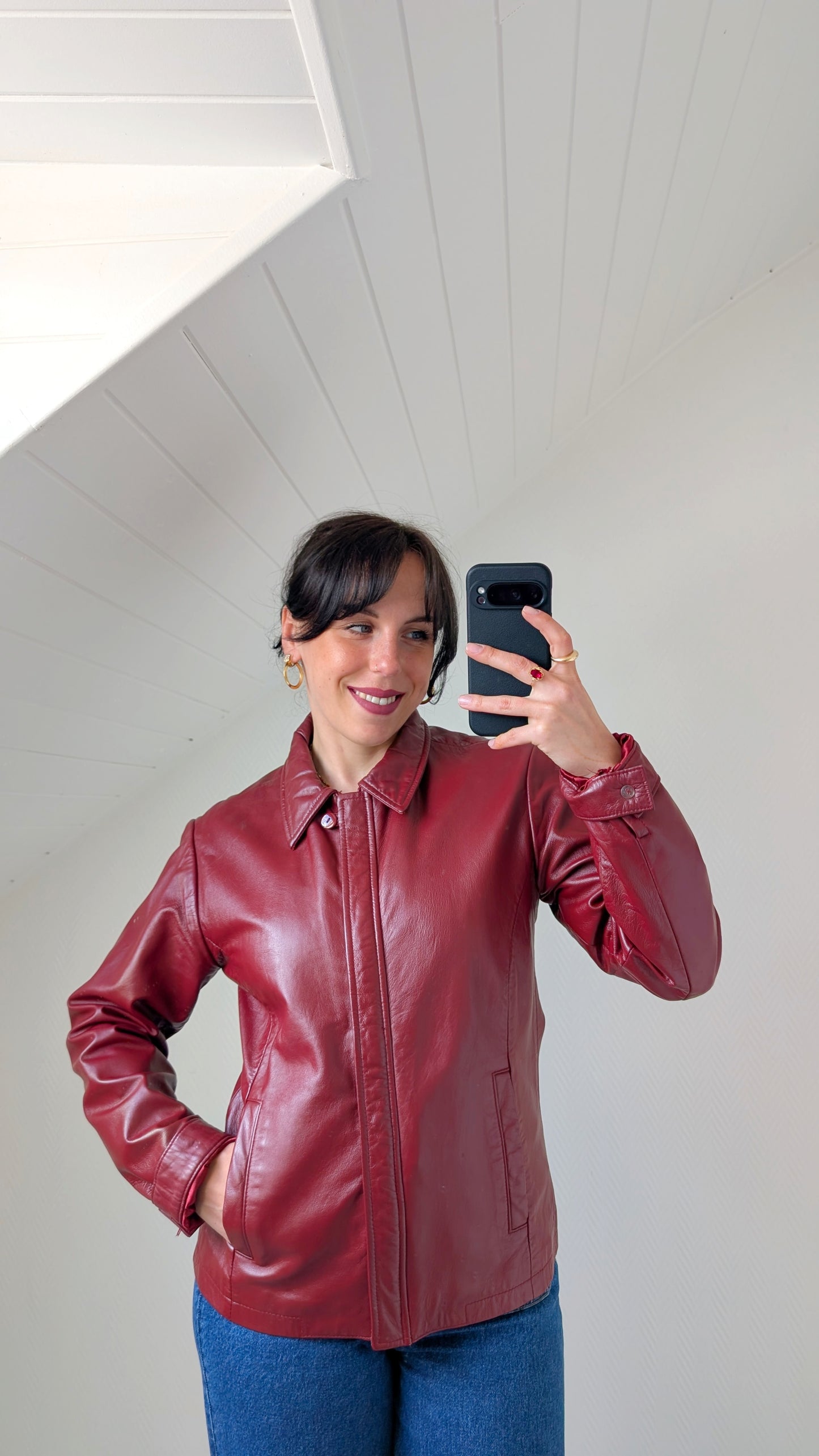 Veste cuir nappa T38-40