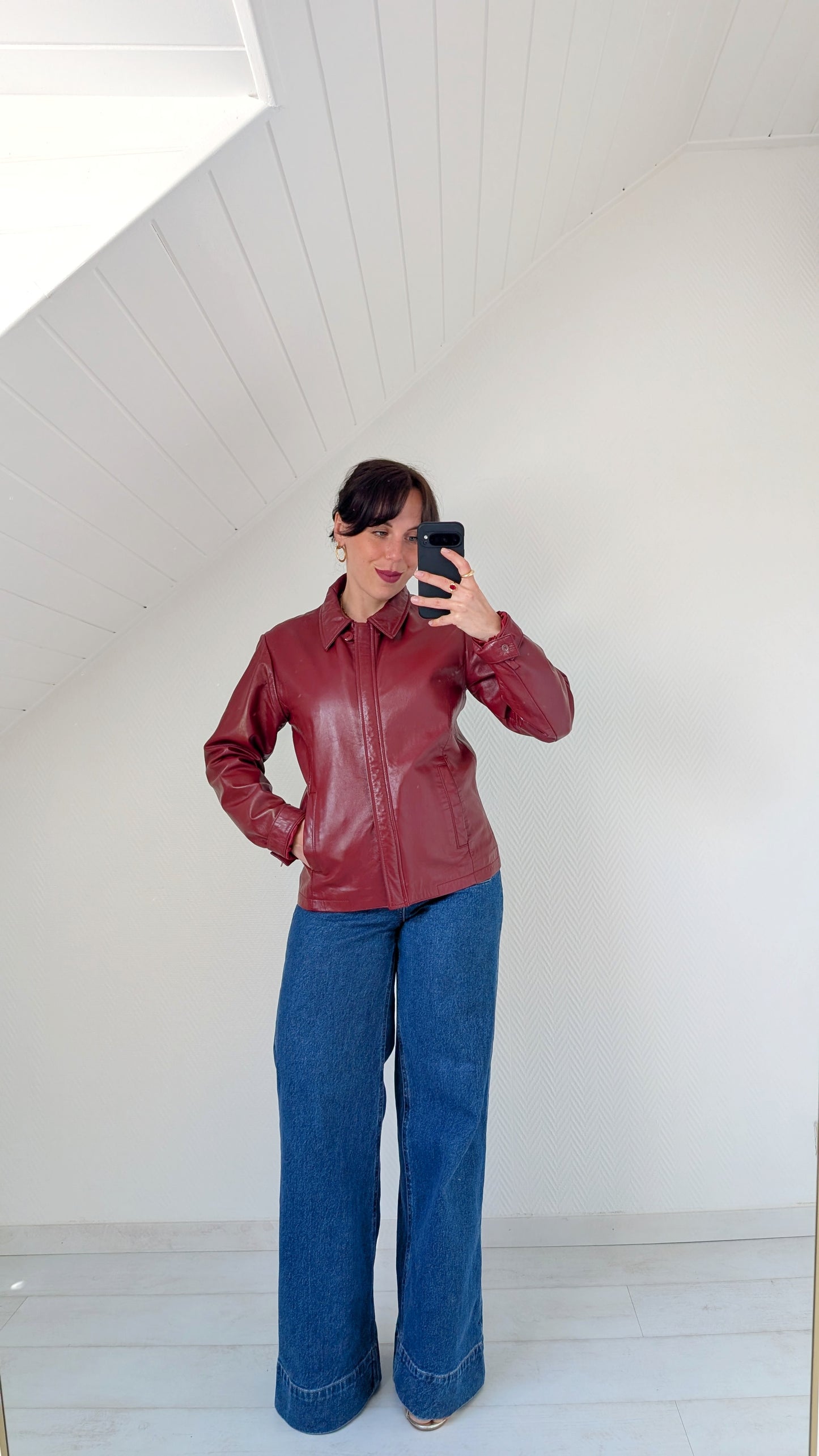 Veste cuir nappa T38-40