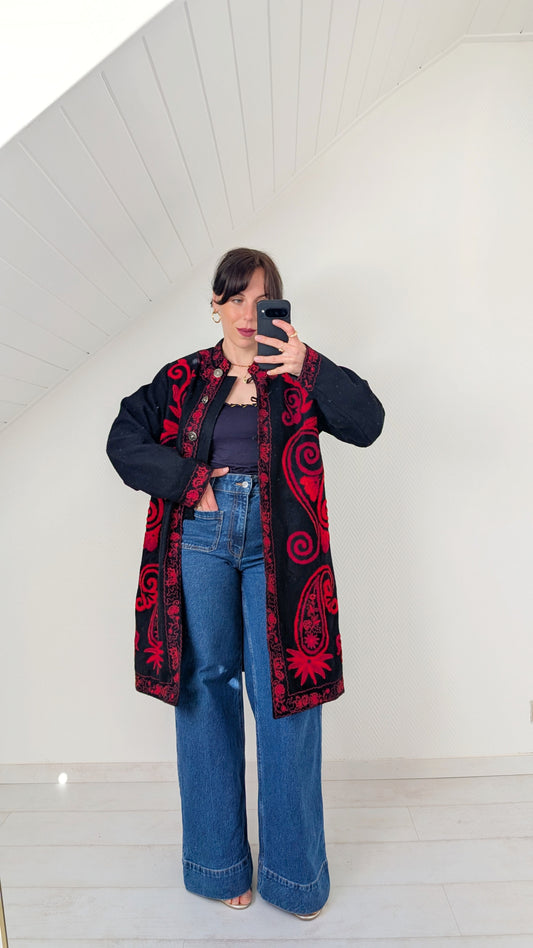 Manteau laine mi-saison T40