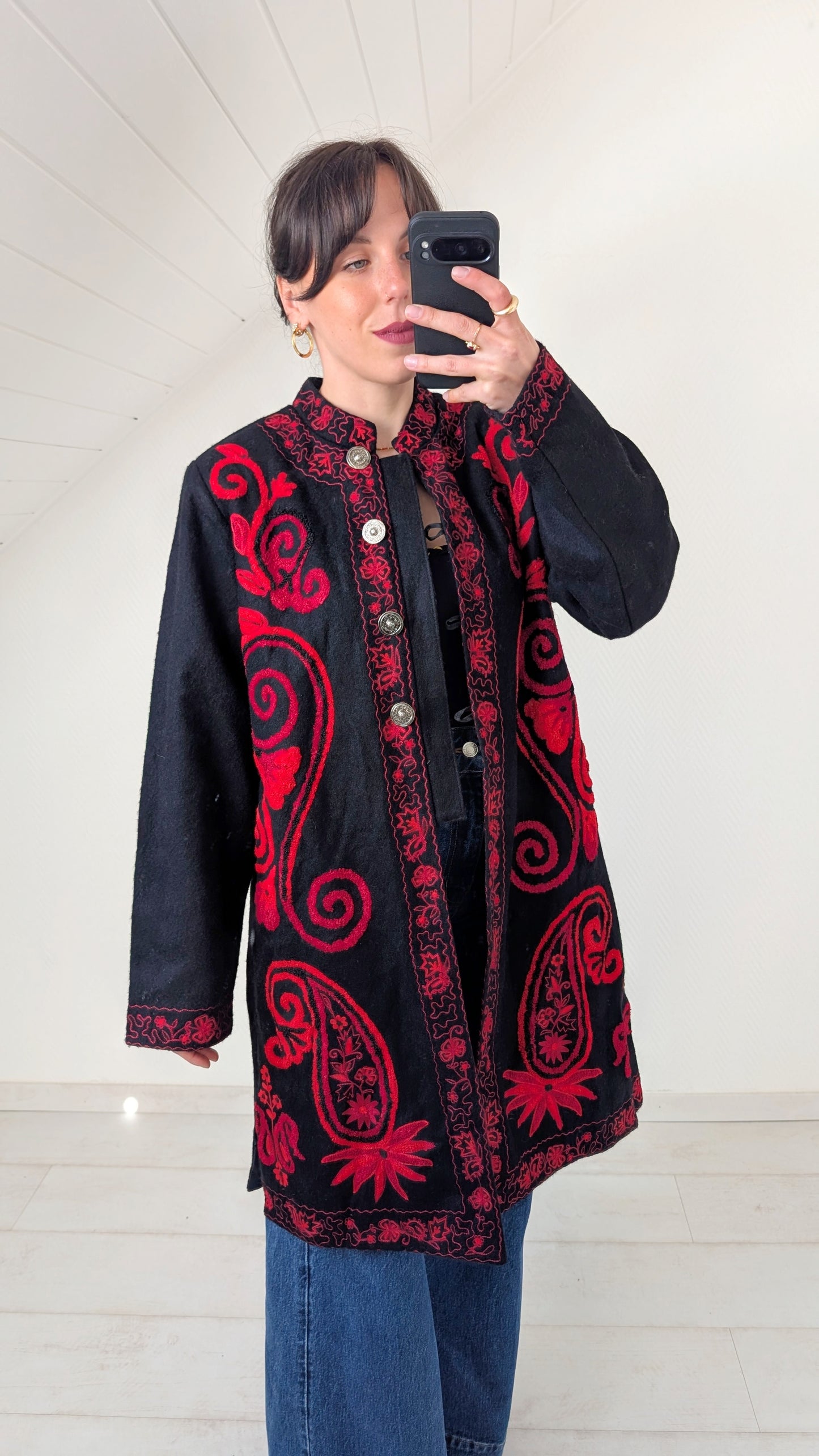 Manteau laine mi-saison T40